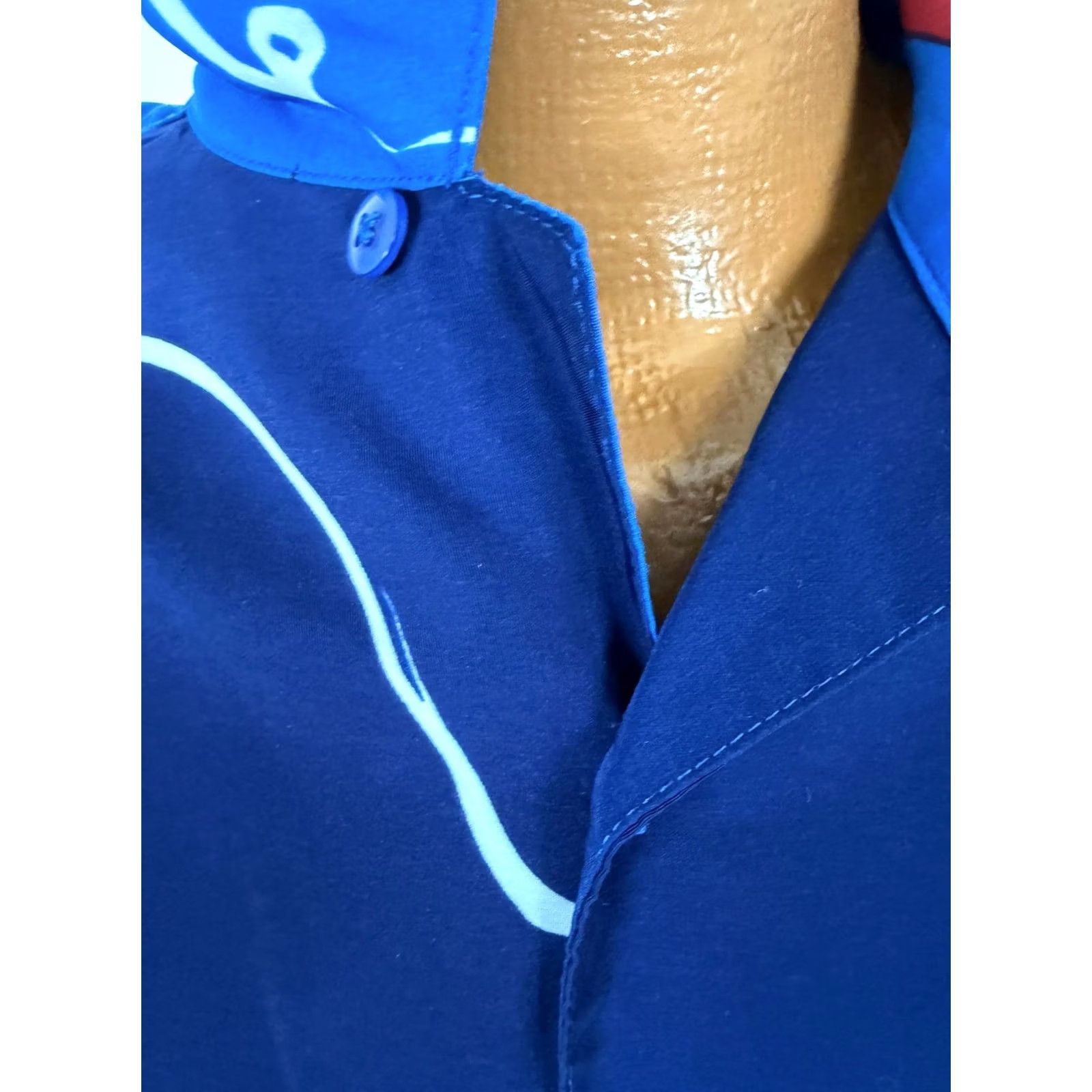 Vintage VINTAGE 90s Box Office Shirt Men Large Blue Polyester Microfiber Comic Panel Outdoors Size US L / EU 52-54 / 3 - 4 Thumbnail