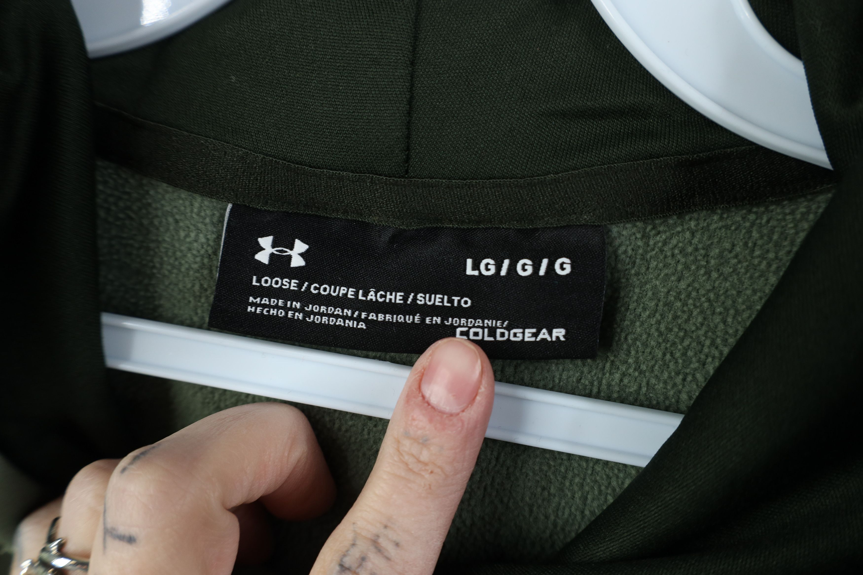 Under Armour Under Armour Fit ColdGear Big Logo Hoodie Sweatshirt Green Size US L / EU 52-54 / 3 - 8 Thumbnail