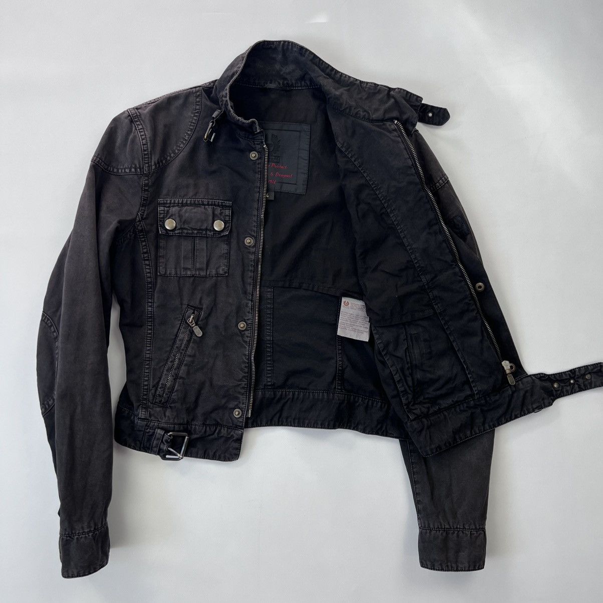 Belstaff × Vintage Belstaff Gold Label vintage Gangster cropped jacket Size S / US 4 / IT 40 - 4 Thumbnail