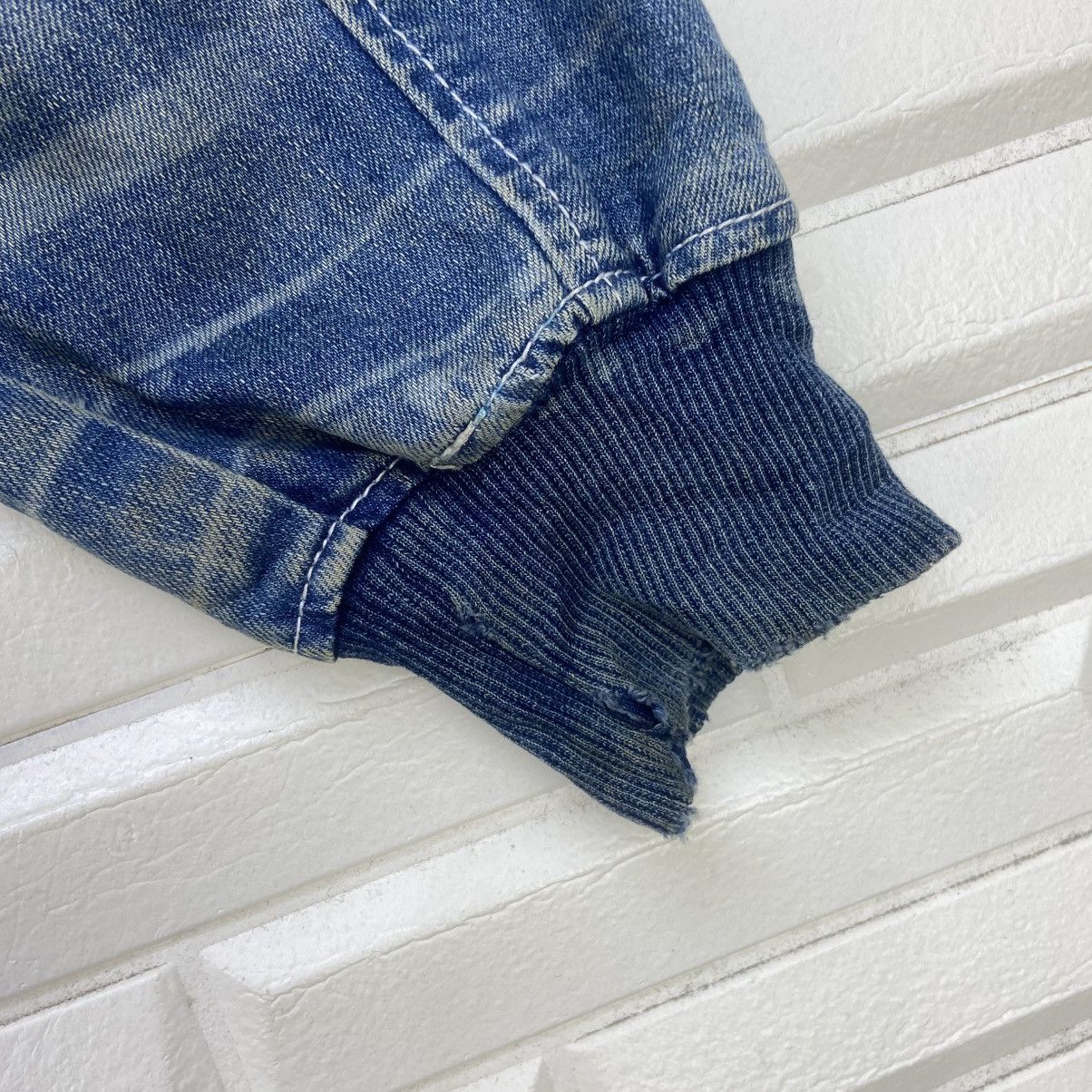 Japanese Brand Blue Story Street Fashion Native Soft Denim Bomber Style Size US S / EU 44-46 / 1 - 17 Thumbnail