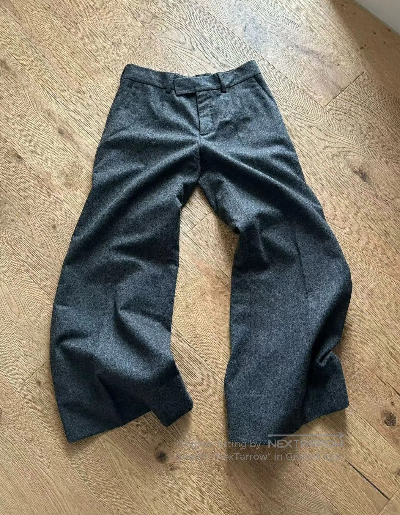 Dior Dior Gray Wool Blend Flared Pants. Size US 32 / EU 48 - 1 Thumbnail