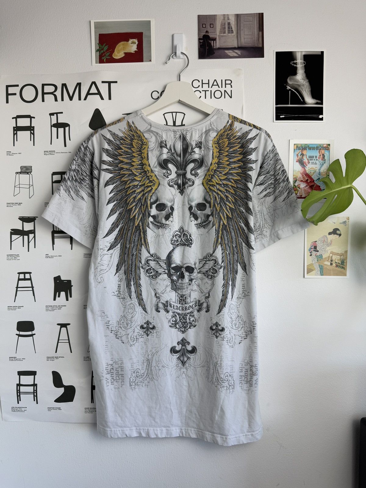 Affliction × Vintage Vintage y2k Affliciton style skull printed t-shirt M tapout Size US M / EU 48-50 / 2 - 2 Thumbnail