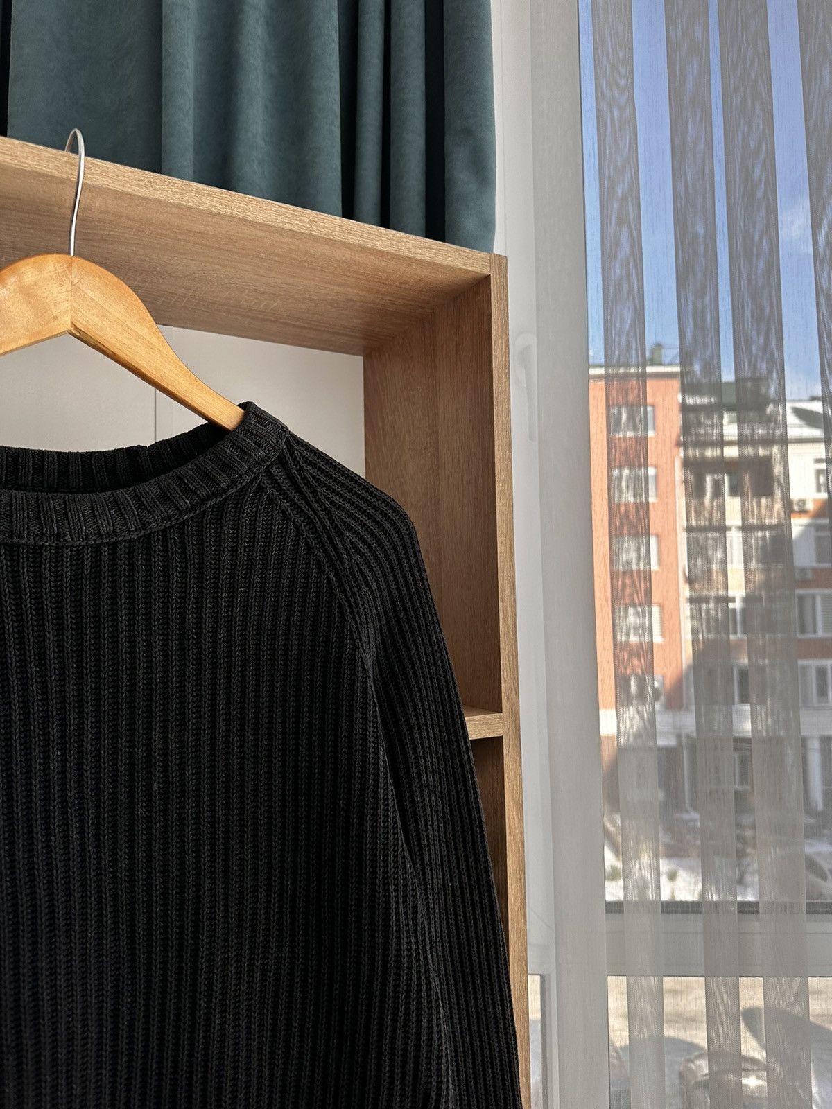 Vintage Diesel Style Ribbed Knit Japanese Gradient Sweater