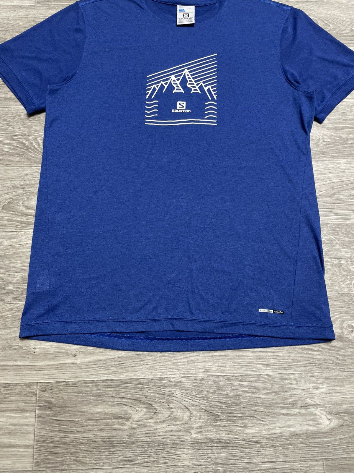 Salomon Vintage Salomon Explore Graphic AdvancedSkin ActiveDry Tee Size US L / EU 52-54 / 3 - 3 Thumbnail