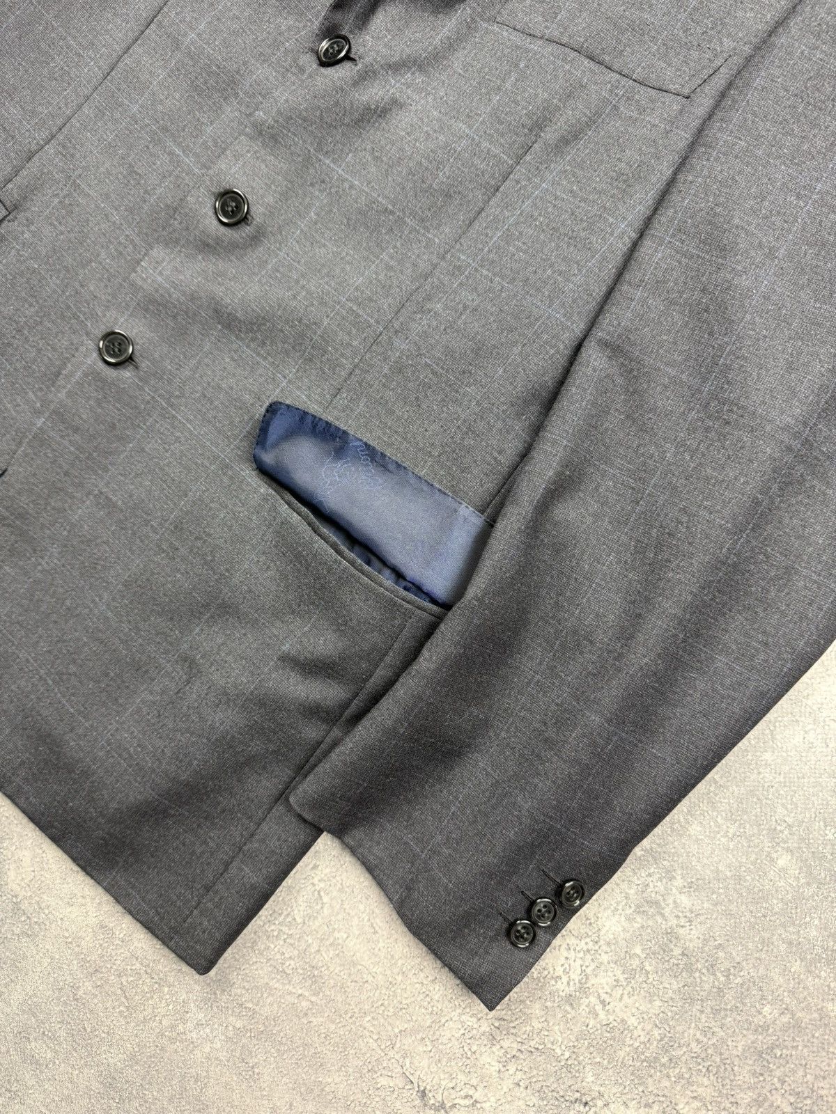 Brioni Brioni Super 150’s Wool Check Nomentano Blazer Suit Jacket Size 40R - 11 Thumbnail