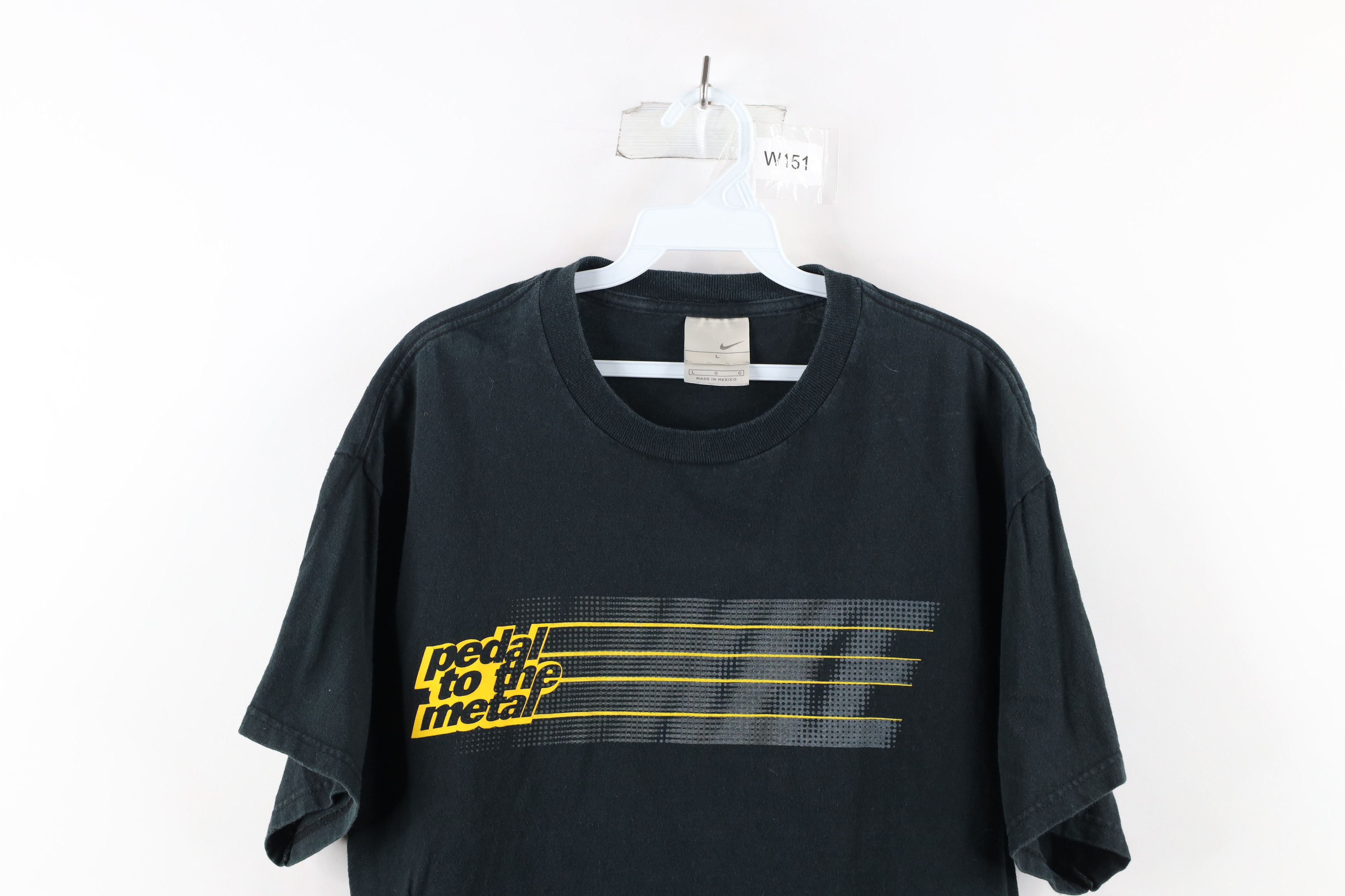 Vintage Nike Blur Petal to the Metal Racing T-Shirt Black