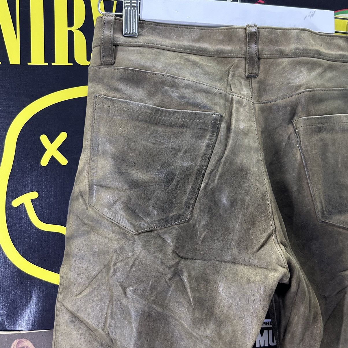 Genuine Leather Vintage Rip Van Winkle Flare Leather Pant Size US 28 / EU 44 - 16 Thumbnail