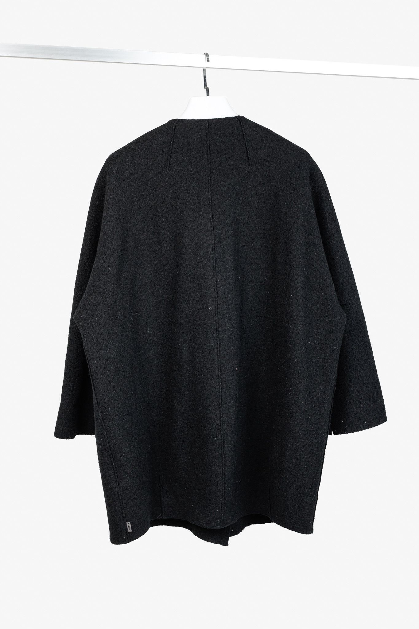 Other Oska Black Boiled-Wool Oversized Flyaway-Collar Coat Size S / US 4 / IT 40 - 2 Thumbnail