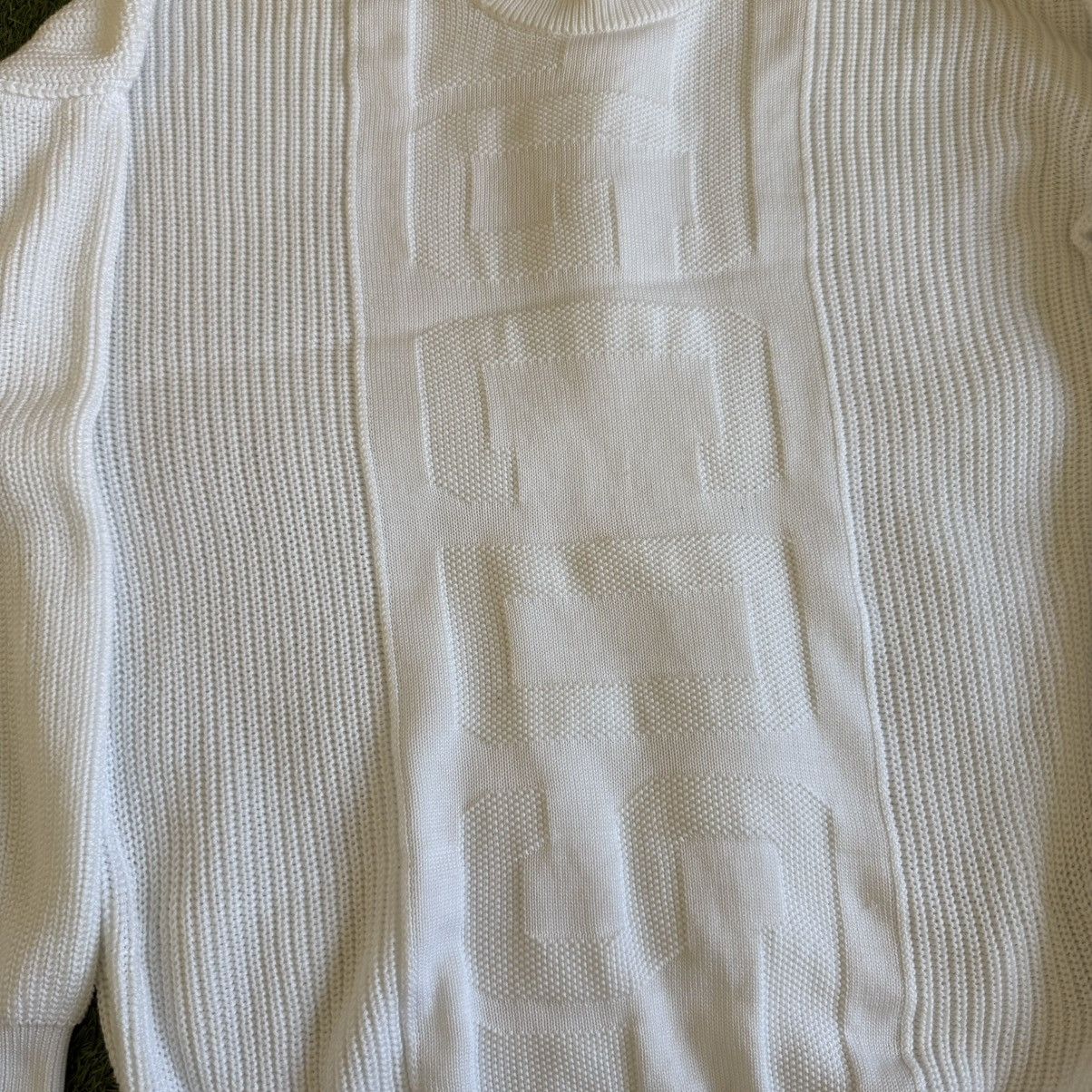 GCDS GCDS Sweater Cable Knit Jumper White Mens Sz L Made In Italy Size US L / EU 52-54 / 3 - 3 Thumbnail