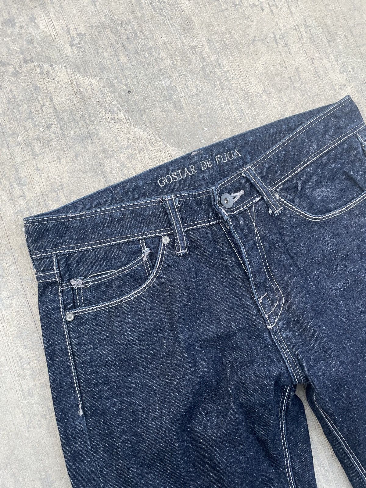 GOSTAR DE FUGA 2000s JAPANESE BRAND FUGA RAW DENIM SLIM Size US 30 / EU 46 - 3 Thumbnail