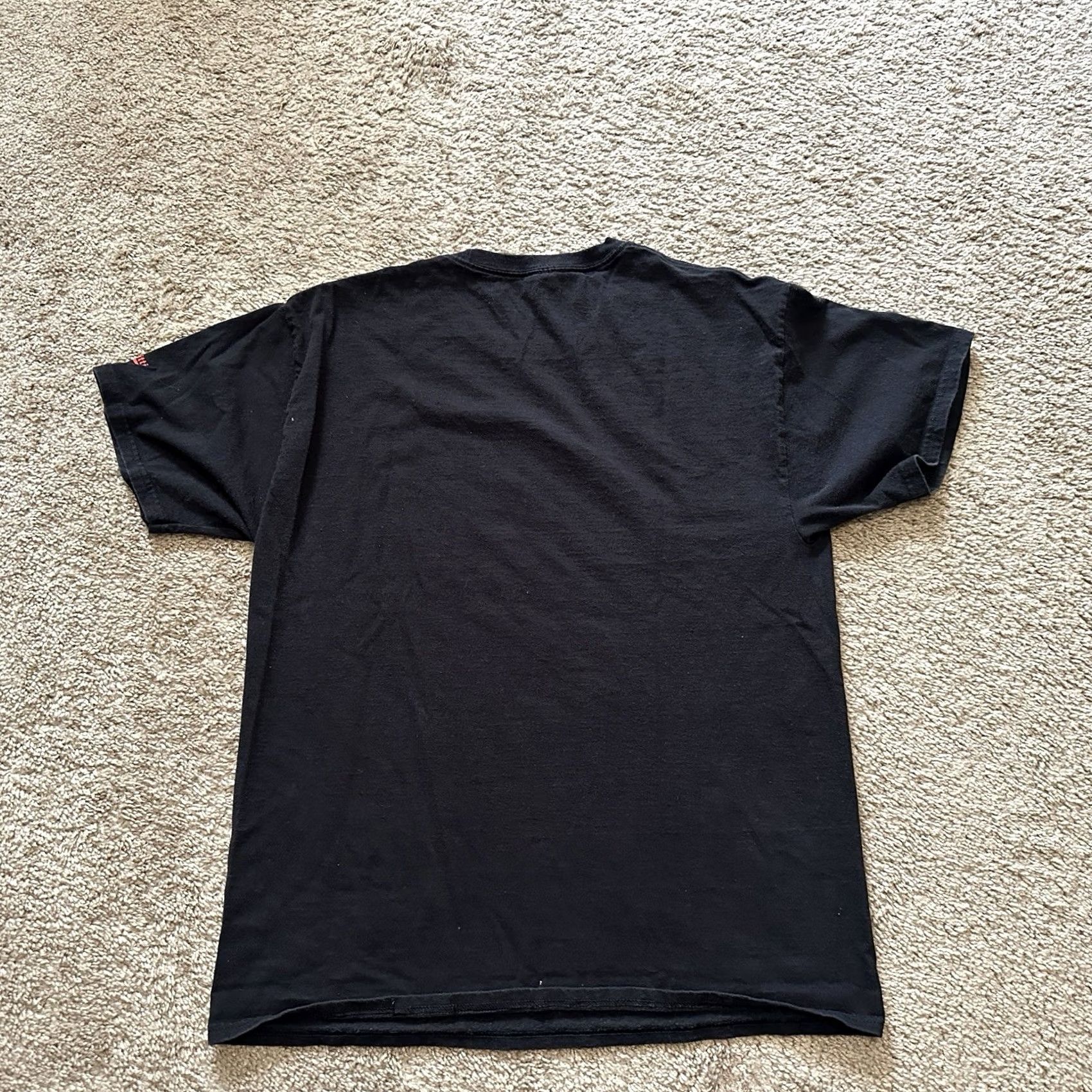 Hanes VINTAGE Wonder Woman Shirt Mens Large DC Comics Graphic Print Black Hanes Crew Neck Short Sleeve Cotton Knit Size US L / EU 52-54 / 3 - 6 Thumbnail