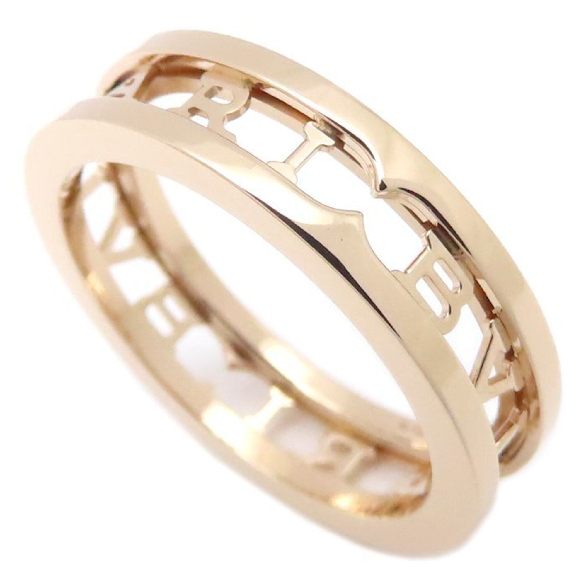 Bvlgari BVLGARI B.zero1 Logo Spiral Ring, #59, 18KPG, Men's, 358700 295245 Size ONE SIZE - 1 Thumbnail