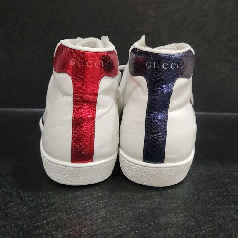 Gucci Gucci ACE High-Top Sneaker with Tiger Patch Size US 8 / EU 41 - 3 Thumbnail