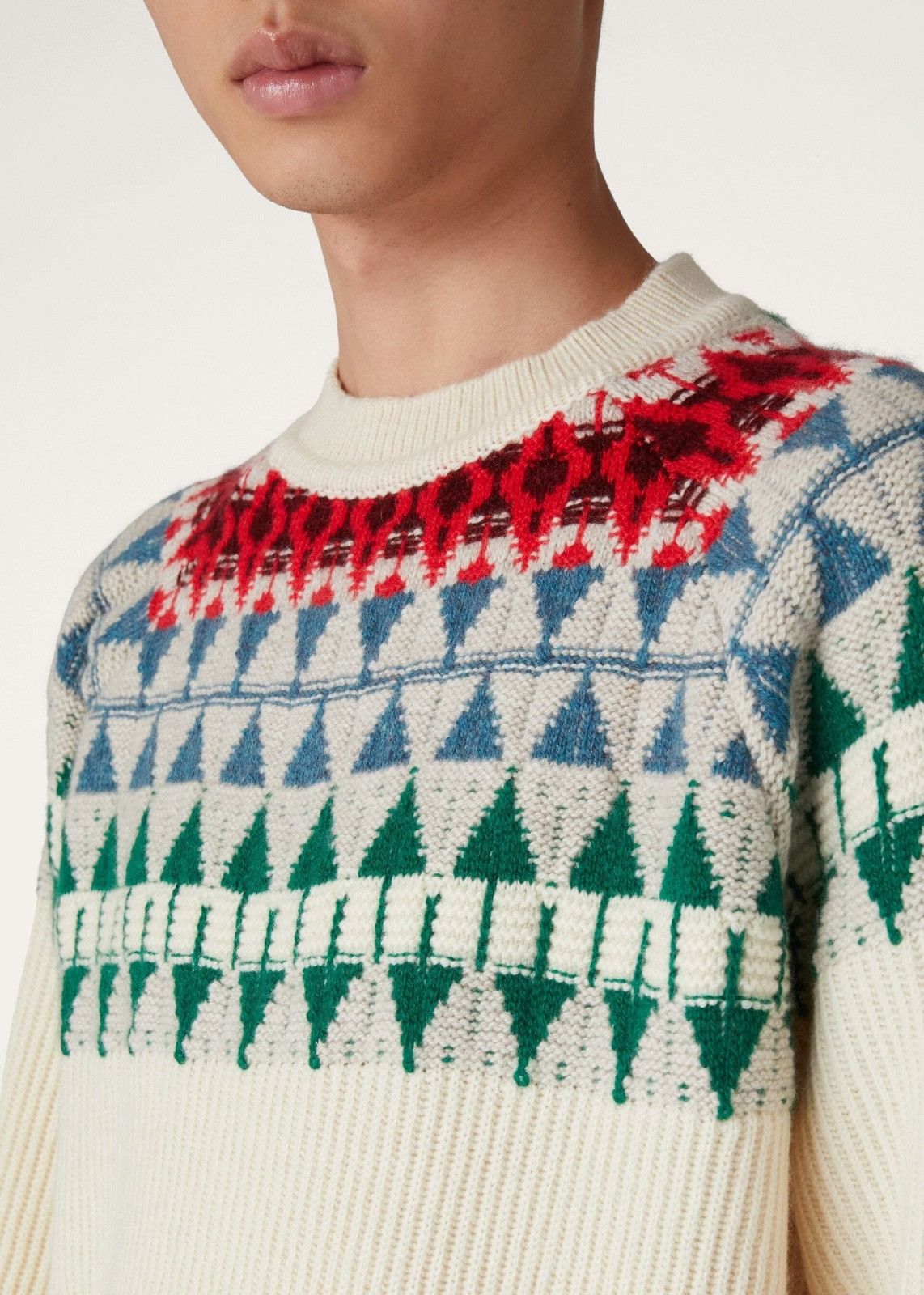 Loro Piana o1srvl11e1224 Girocollo Cashmere Sweater in Multicolor Size US L / EU 52-54 / 3 - 5 Thumbnail