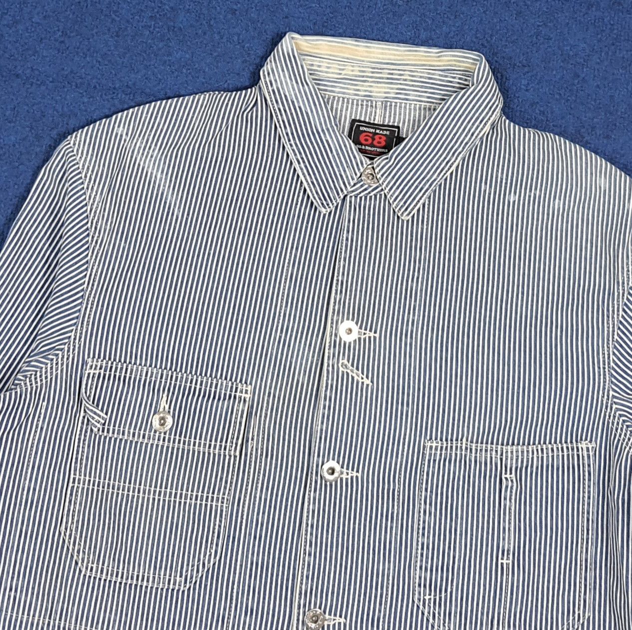 Vintage Vintage 68 & Brothers Hickory Stripe Chore Coat C279N11 Size US L / EU 52-54 / 3 - 4 Thumbnail