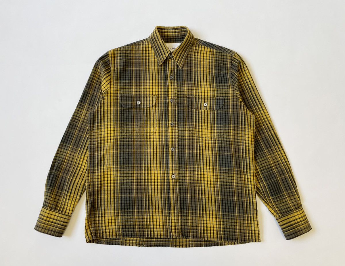 Our Legacy Yellow/Black Check Utility Boxy Shirt Size US L / EU 52-54 / 3 - 1 Thumbnail