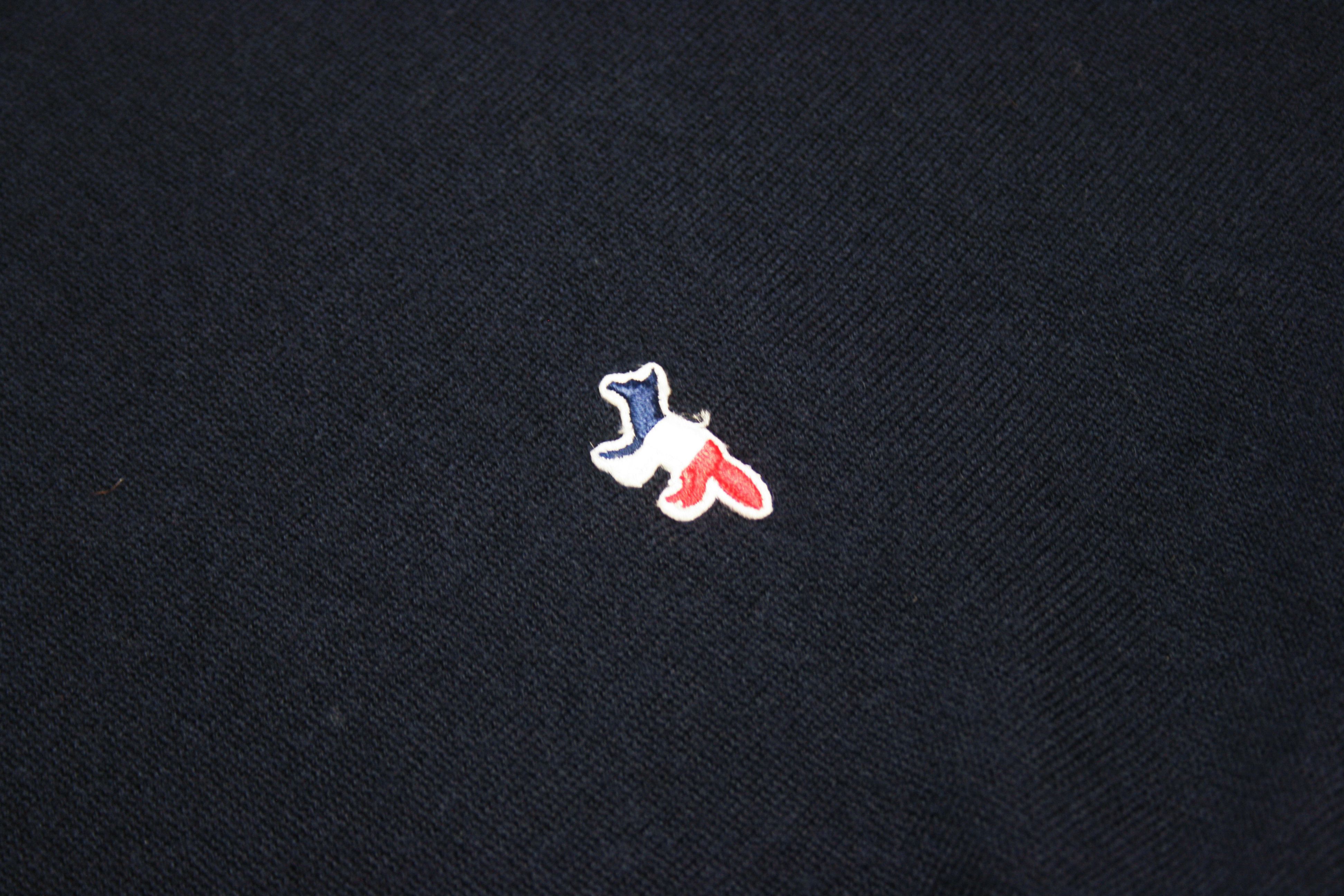 Maison Kitsune Tricolor Flag Logo Fox Wool Knit Size M / US 6-8 / IT 42-44 - 11 Thumbnail