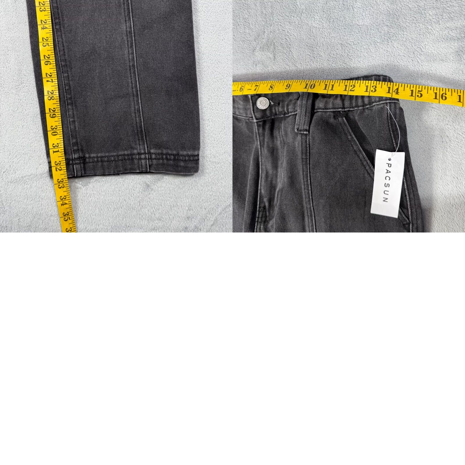 Pacsun PacSun: Black Denim Cargo Pants Women Size S - Waist 14 Size 28" / US 6 / IT 42 - 8 Thumbnail
