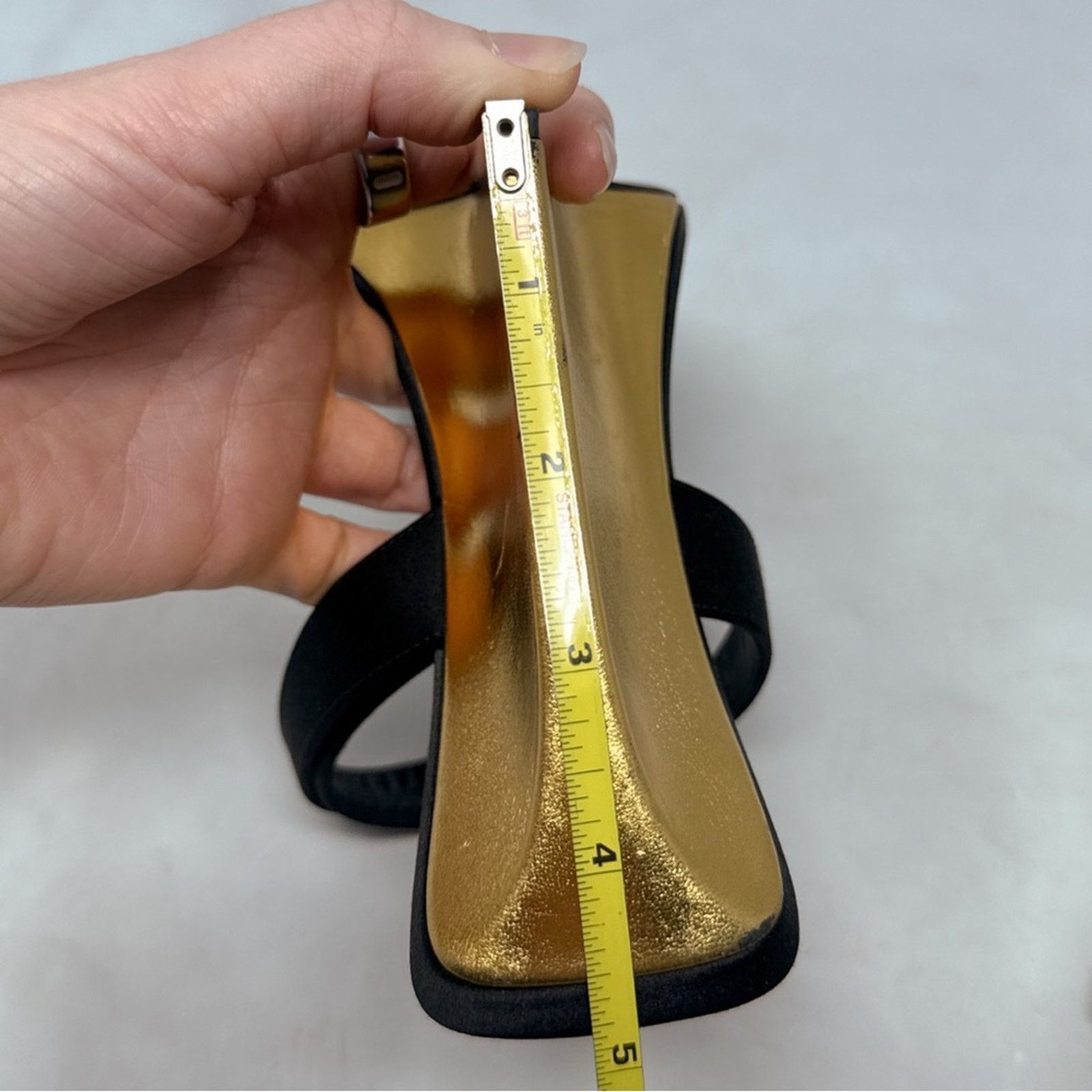 Saint Laurent Paris Saint Laurent Salome 110 Silk Leather Wedge Sandal Heel 38.5 Size US 8.5 / IT 38.5 - 15 Thumbnail