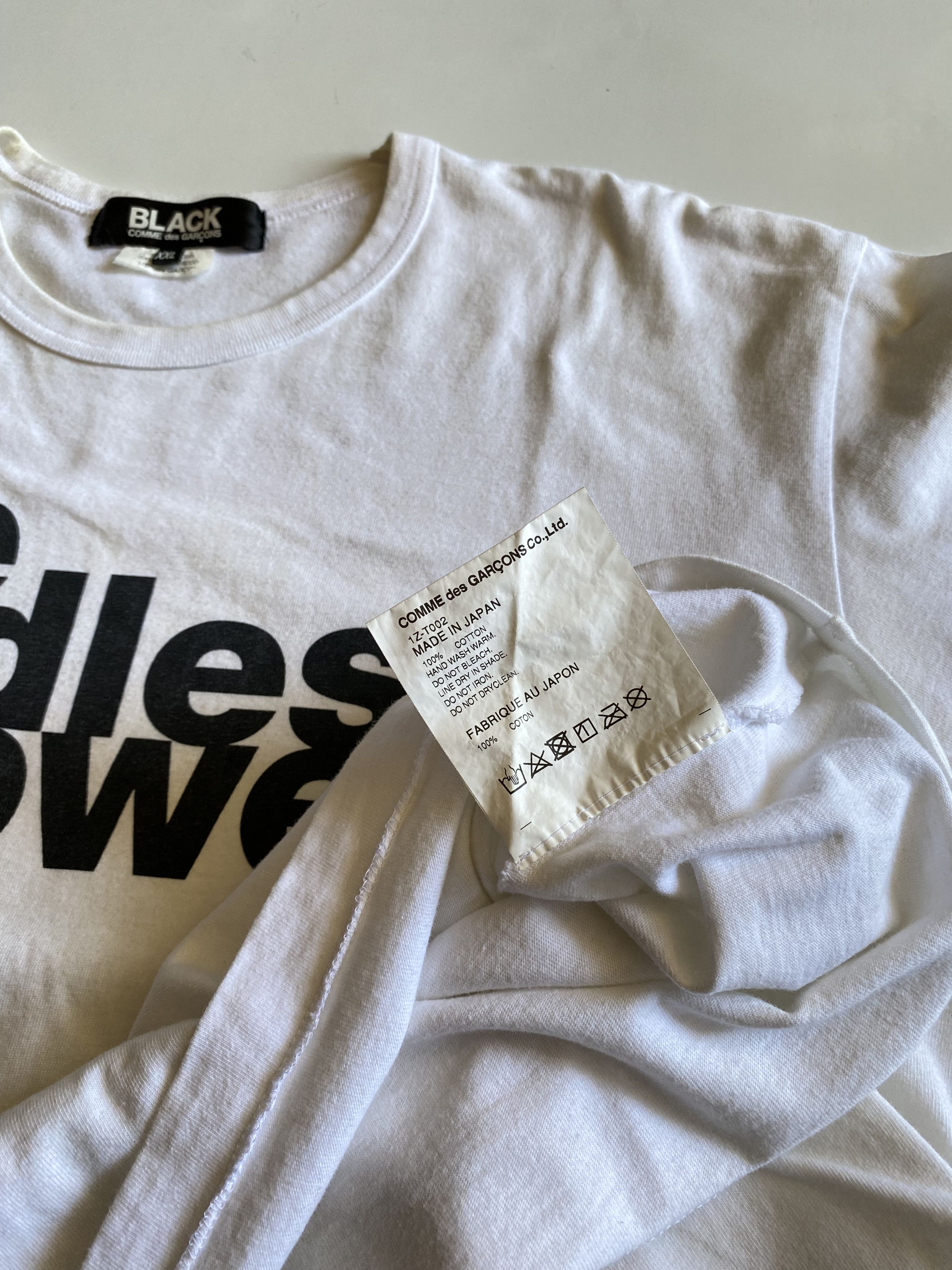 Comme des Garcons NEED GONE❗Comme des Garcons Poem Tee Size US L / EU 52-54 / 3 - 6 Thumbnail