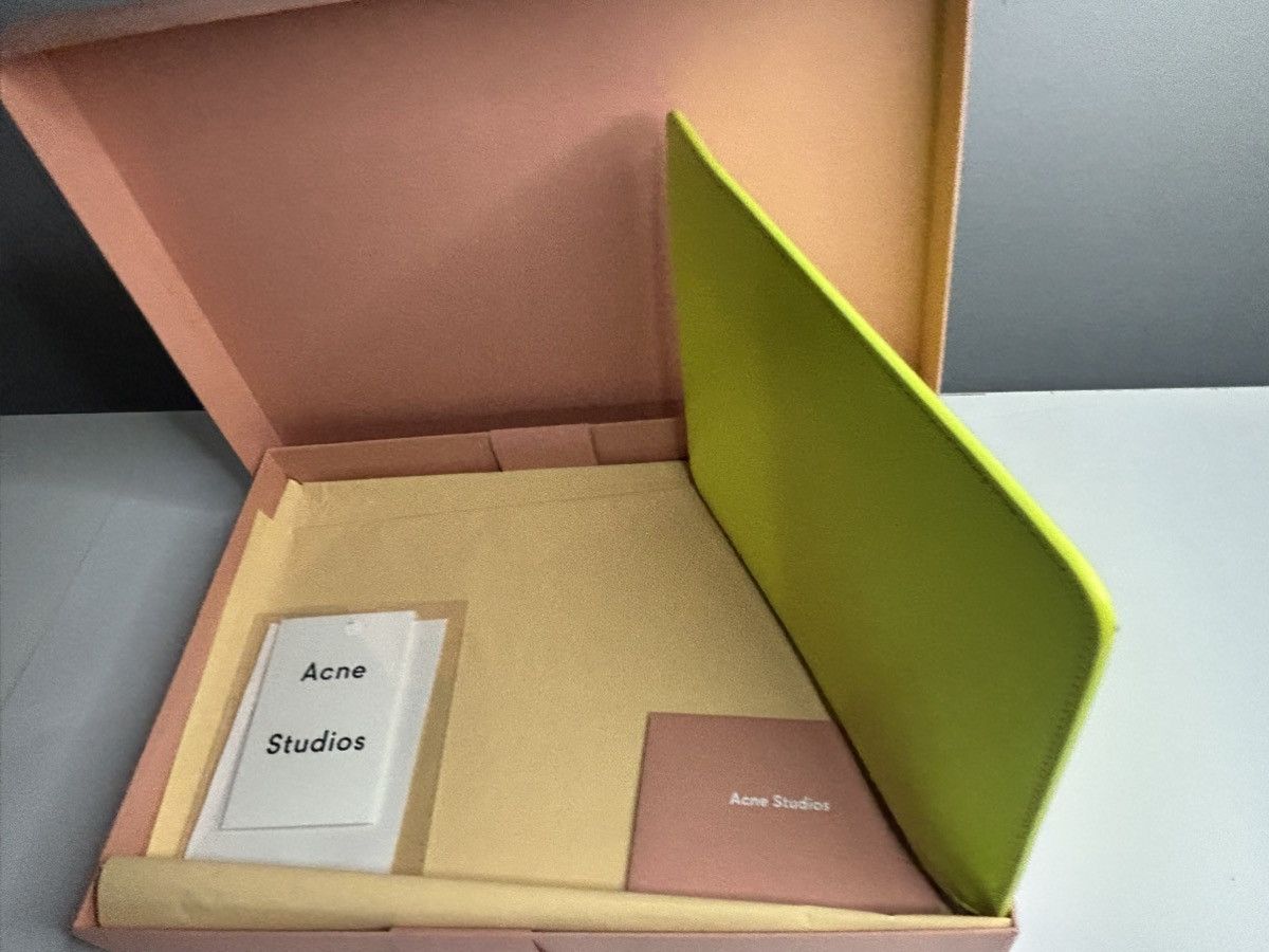 Acne Studios Neon yellow Acne clutch Size ONE SIZE - 6 Thumbnail