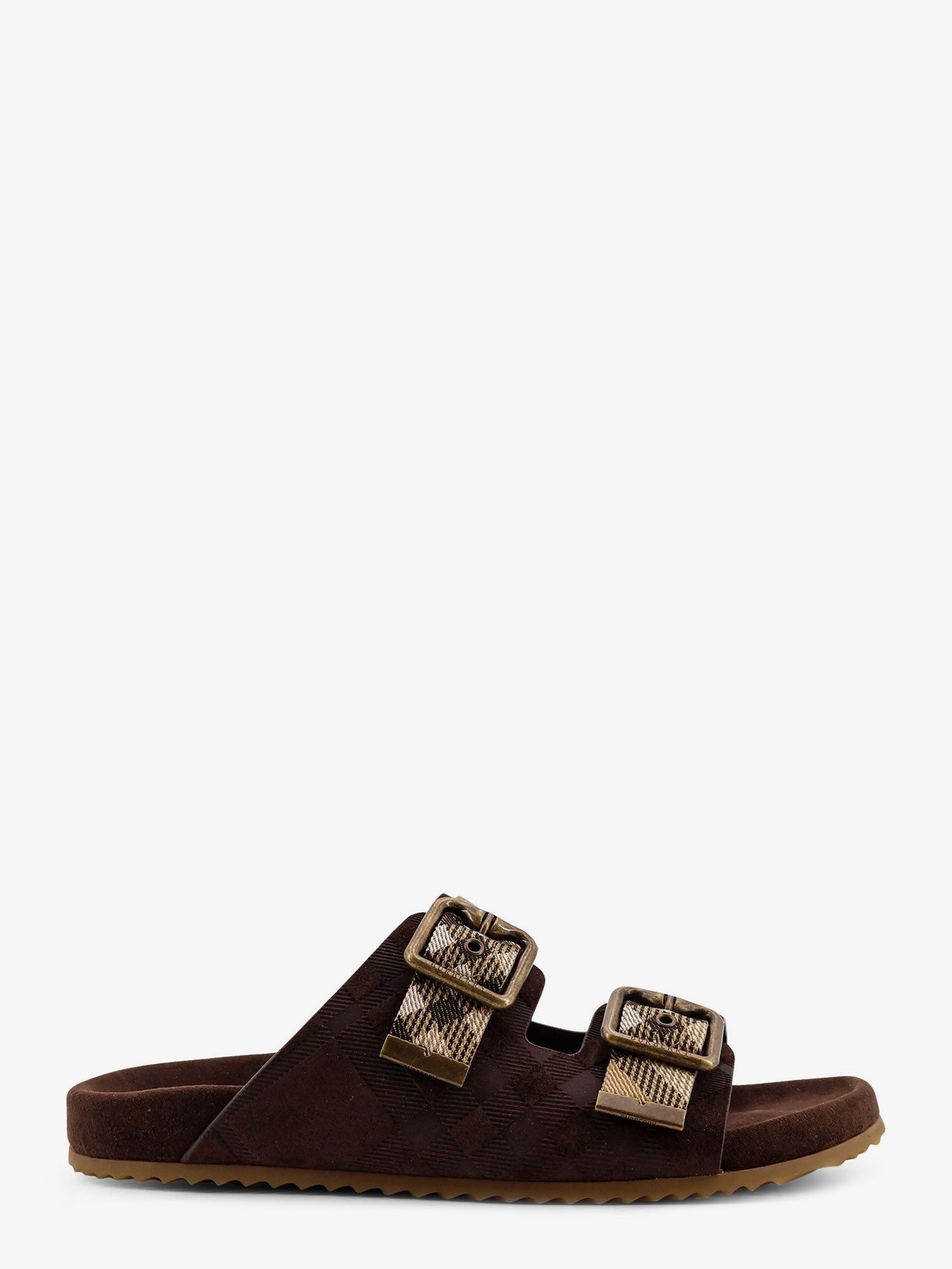 Burberry Urchin Suede And Synthetic Fabric Sandals Size US 6 / IT 36 - 1 Thumbnail