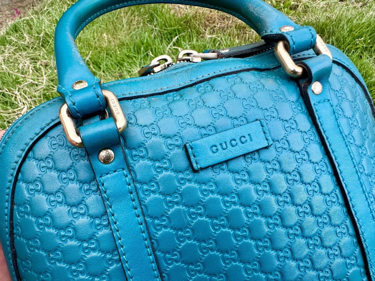 Gucci Authentic Gucci Micro Guccisima Leather Small Dome Bag Size ONE SIZE - 7 Thumbnail