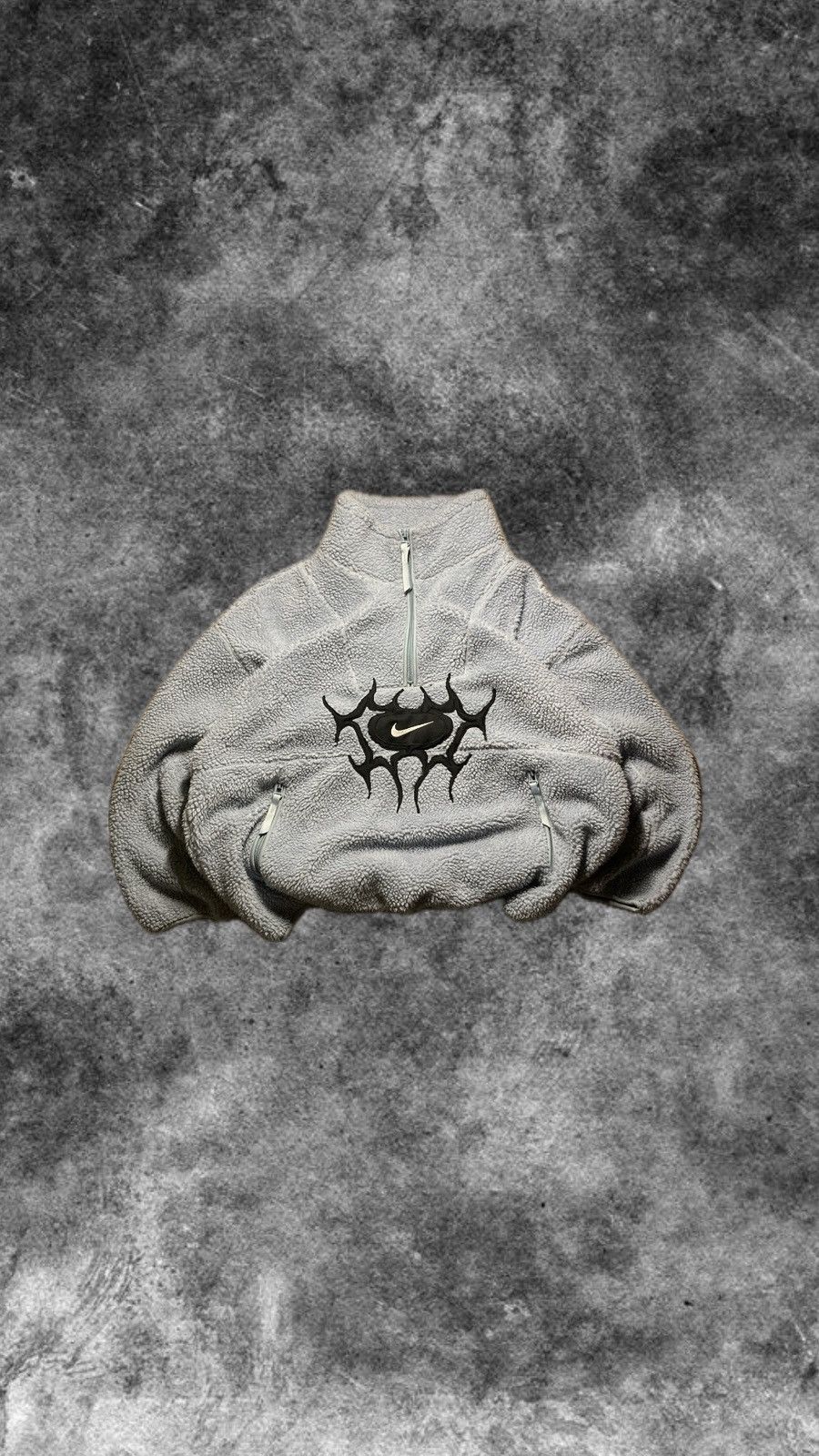 Nike × Vintage ⛩️Nike 1/3zip custom sherpa fleece vintage y2k biglogo blue Size US L / EU 52-54 / 3 - 2 Thumbnail