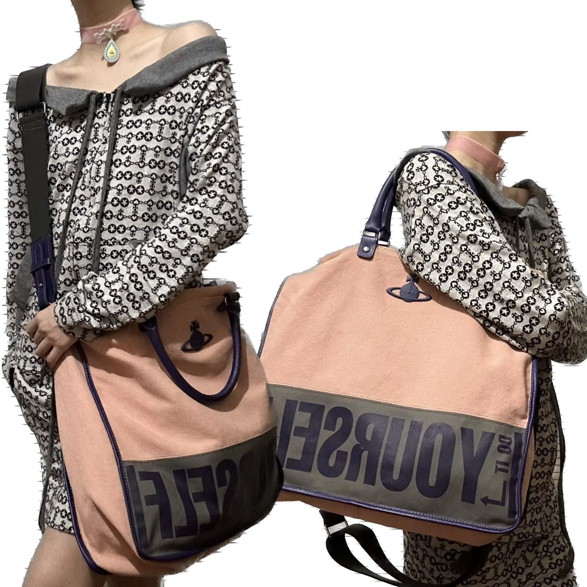 Vivienne Westwood Vivienne Westwood Vintage Pink Canvas Crossbody Size ONE SIZE - 1 Thumbnail