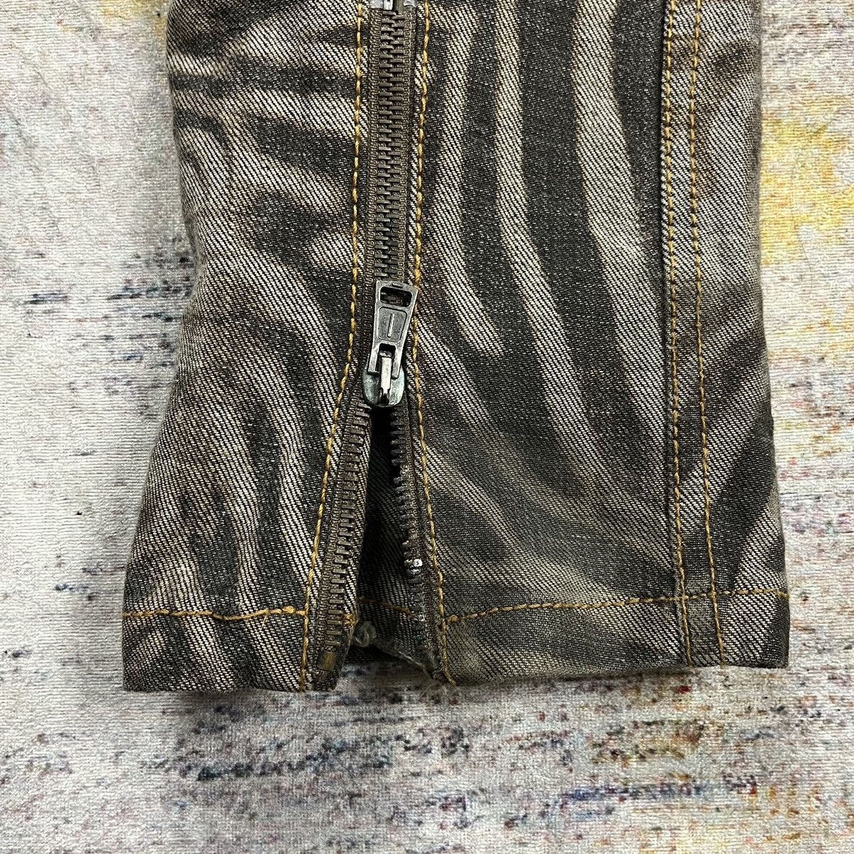 Hysteric Glamour × Tom Rebl Tom Rebl Zebra print denim pants Size US 33 - 16 Thumbnail