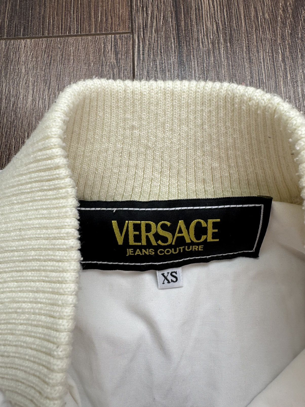 Versace Jeans Couture Versace Jeans Couture women's XS lightweight white avantgarde bomber jacket Size XS / US 0-2 / IT 36-38 - 3 Thumbnail