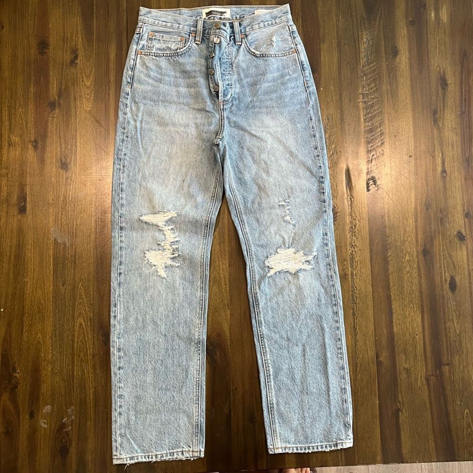 Vintage Denim Forum Aritzia Joni High Rise Loose Jeans - Size 26 Size 26" / US 2 / IT 38 - 1 Thumbnail