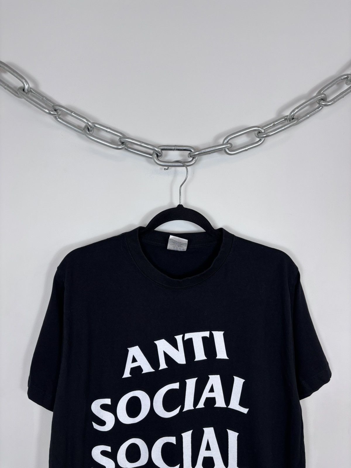 Anti Social Social Club Anti Social Social Club Big Logo Hype Black T-Shirt Tee Size US L / EU 52-54 / 3 - 3 Thumbnail
