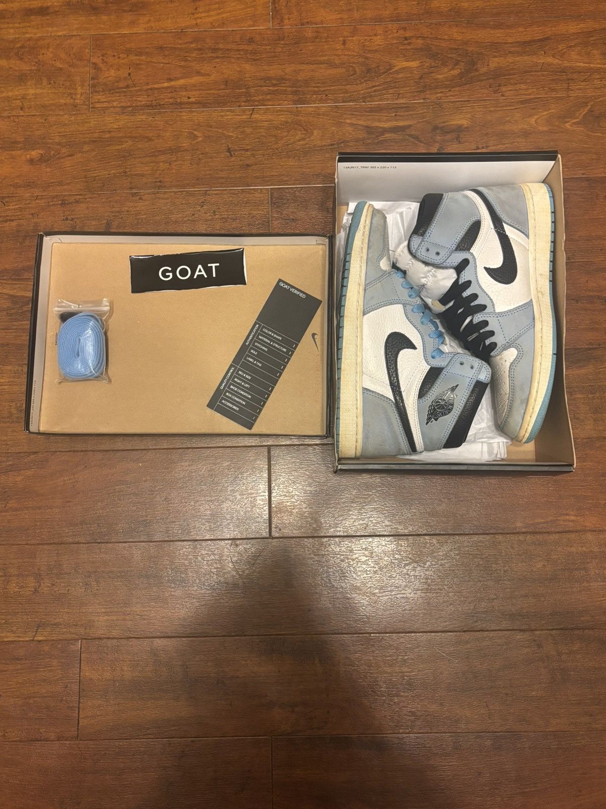 Jordan Brand Jordan 1 University Blues Size US 8 / EU 41 - 11 Thumbnail