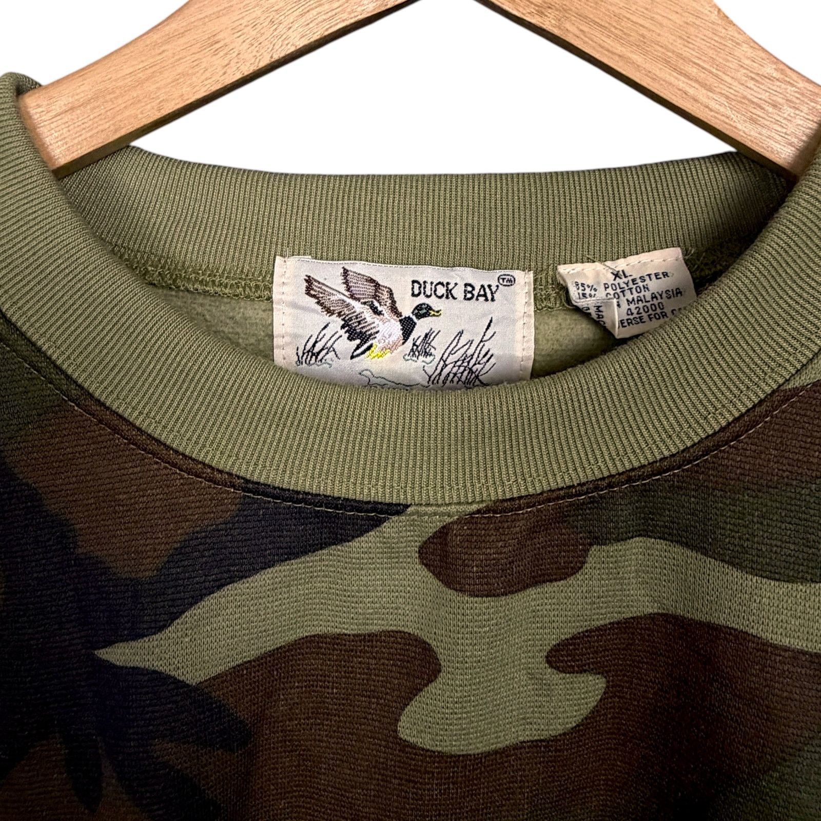 Other Vintage 90s Duck Bay Men's XL Dark Green Camo Crewneck NWT Size US XL / EU 56 / 4 - 3 Thumbnail