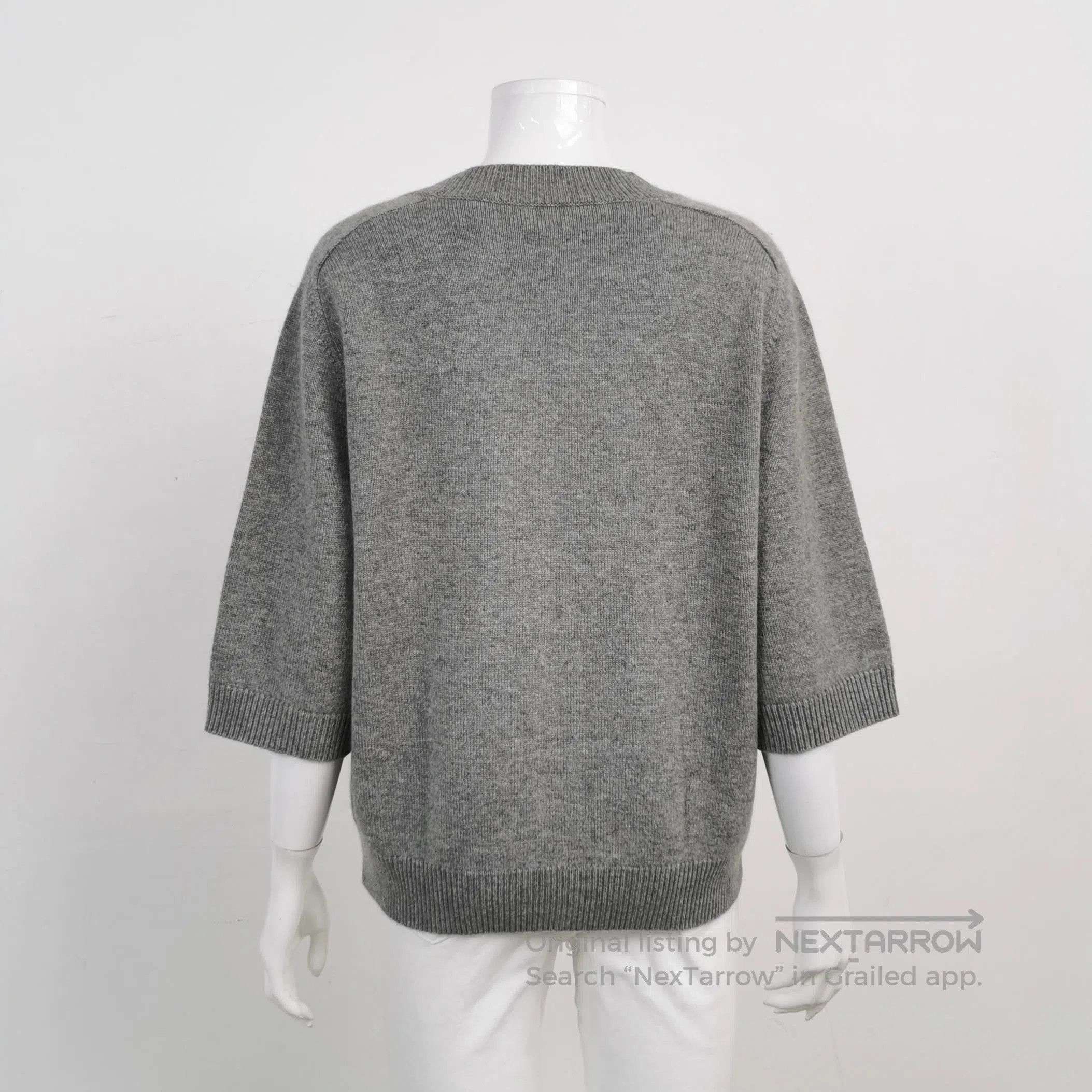 Celine Celine Gray Short Sleeve V. Size S / US 4 / IT 40 - 1 Thumbnail