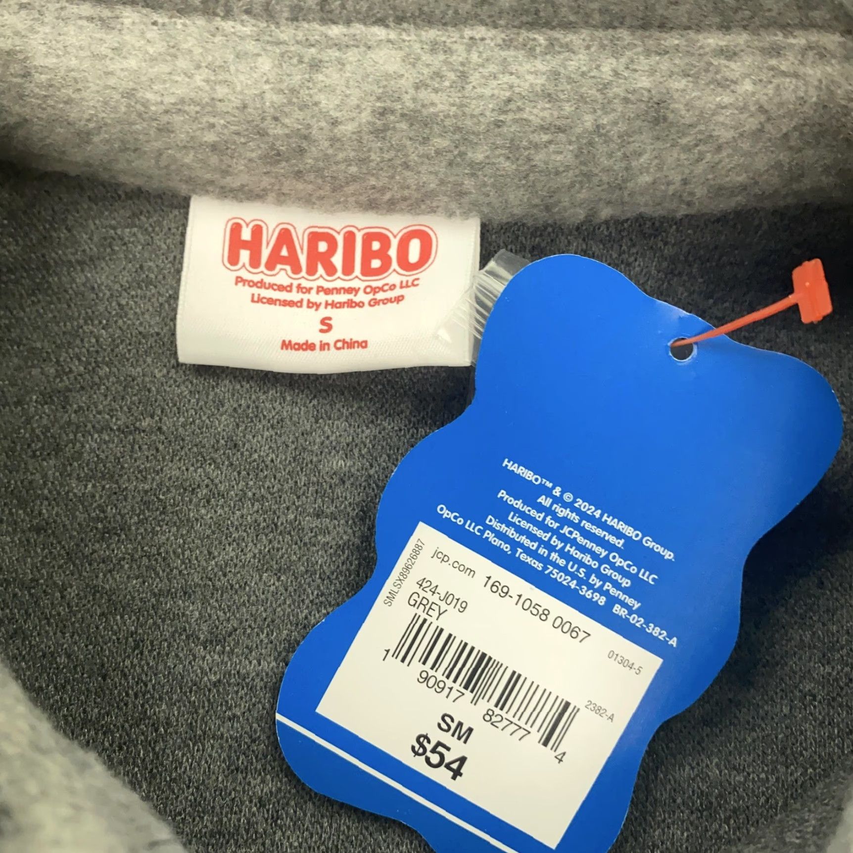 Logo 7 VINTAGE Haribo Shirt Jacket Womens Small Grey Button Up Fleece Gummy Bear Logo Patch New Size S / US 4 / IT 40 - 5 Thumbnail