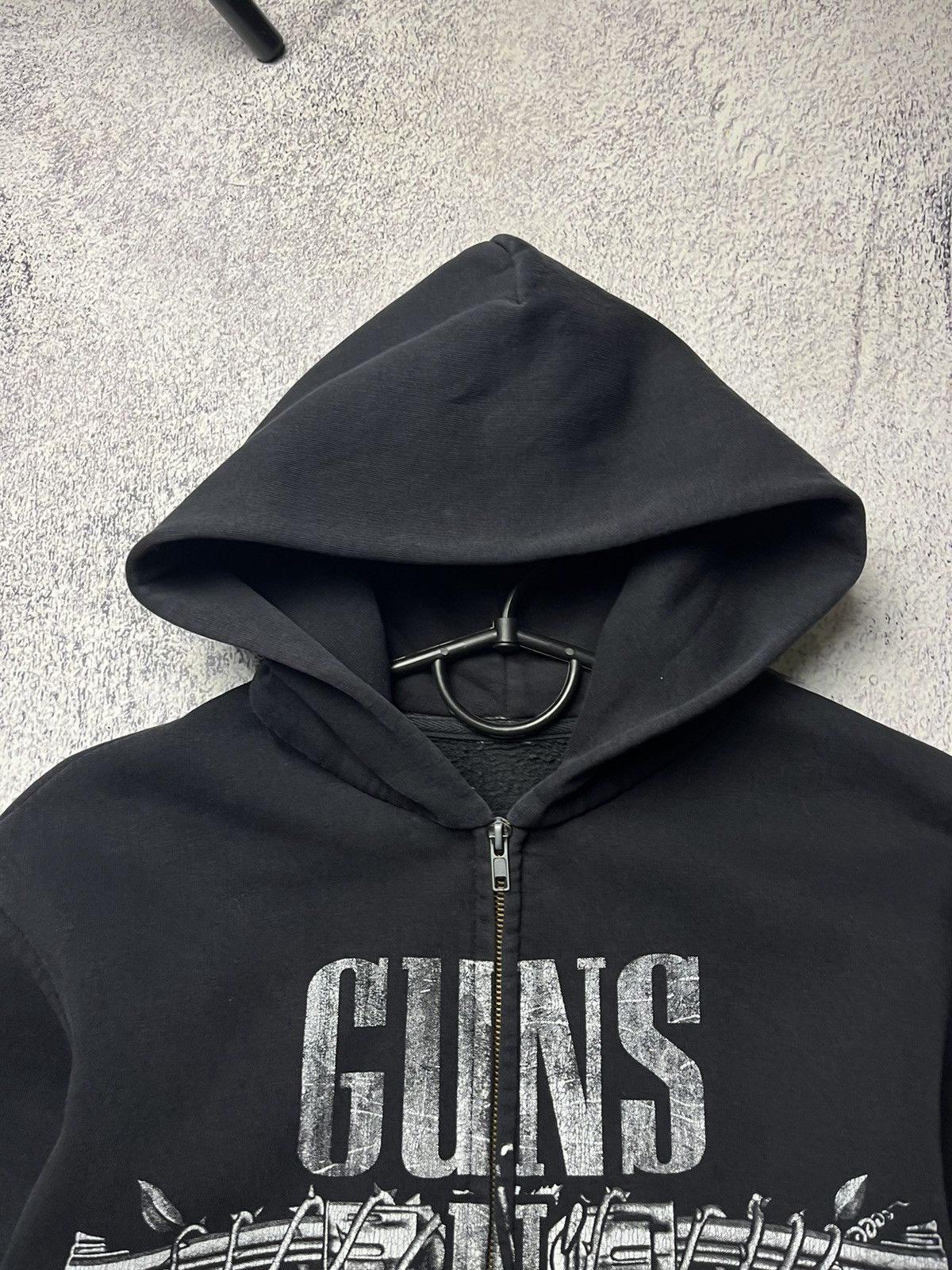 Band Tees Vintage Guns N Roses Distressed Faded Zip Hoodie Size US M / EU 48-50 / 2 - 14 Thumbnail