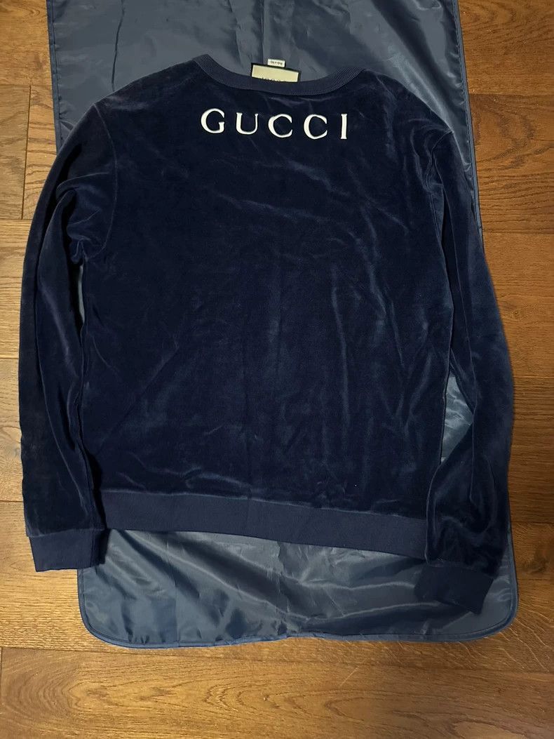 Gucci Gucci Paramount Velvet Sweatshirt-2508 Size US M / EU 48-50 / 2 - 3 Thumbnail
