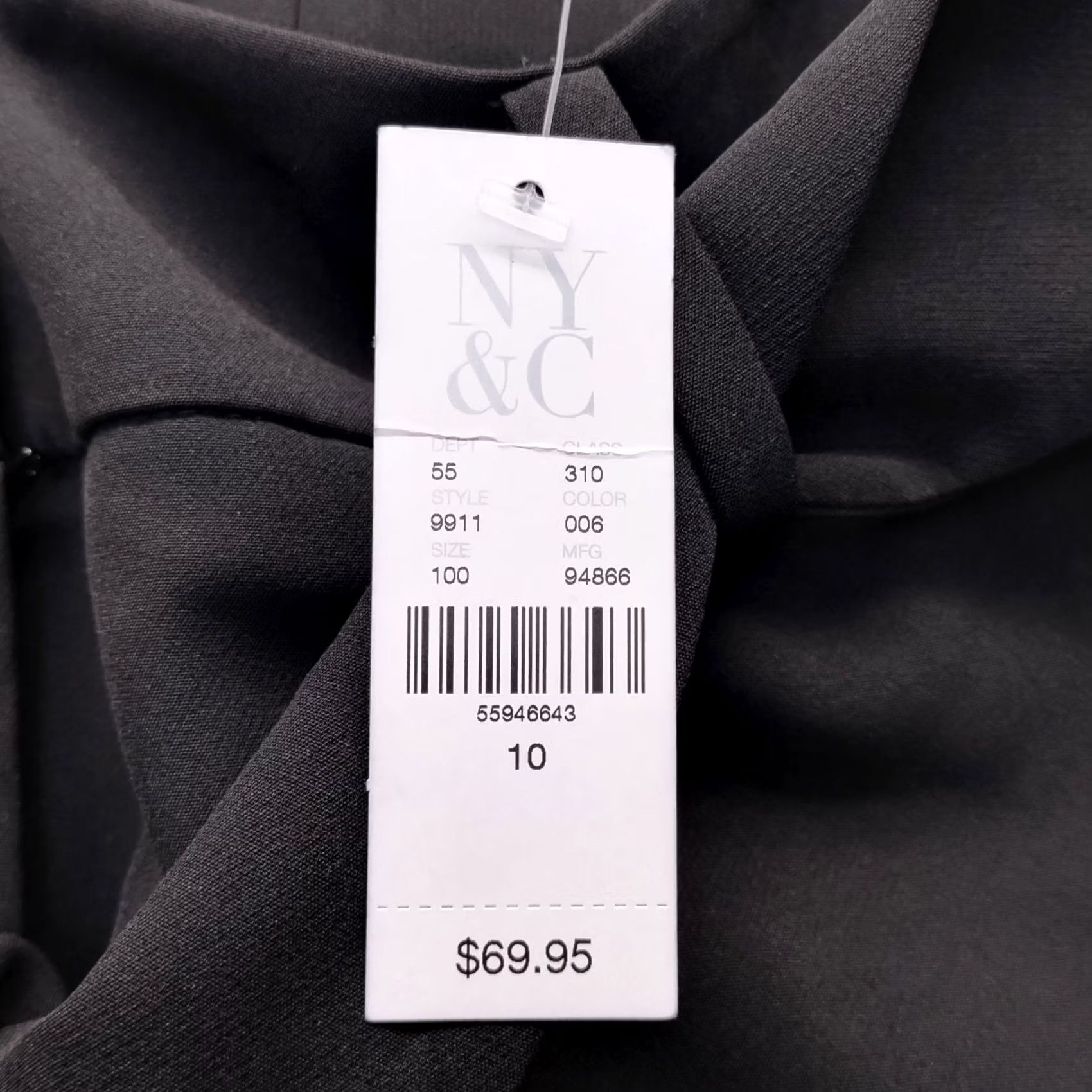 Avenue NYC 7th Avenue Design Studio Pants Womens 10 Black Tie Waisted Design Studio NY & Company Pants Womens 10 Black Tie Waisted Size 32" / US 10 / IT 46 - 7 Thumbnail