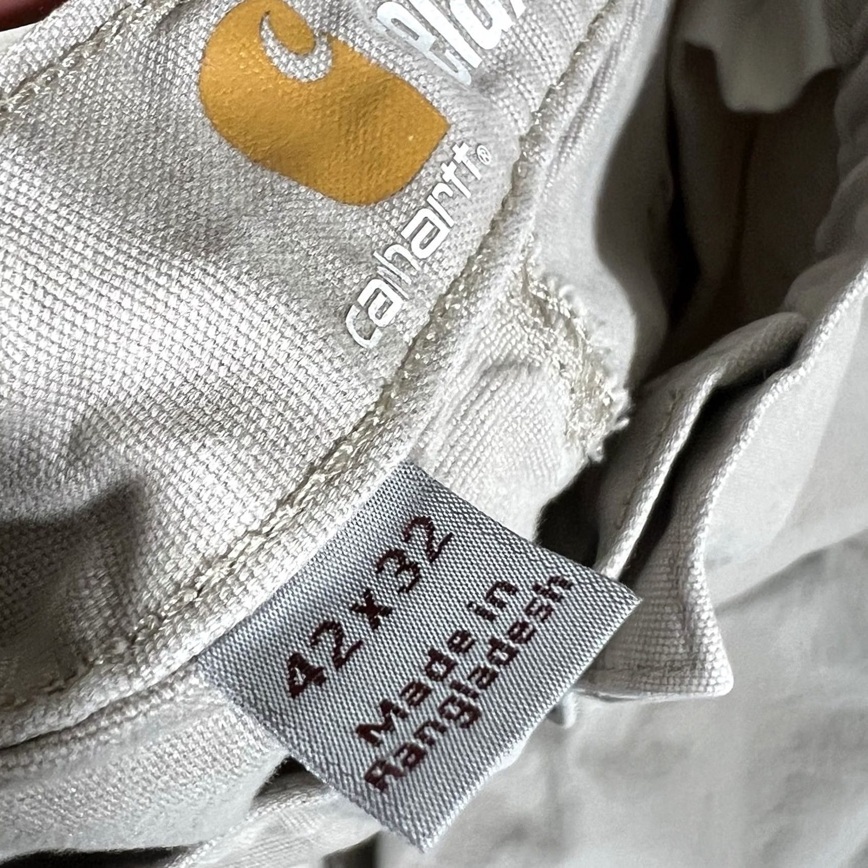 Carhartt Carhartt Carpenter Relaxed Fit Pants Men 42x32 Beige WeaR 102291 232 Size US 42 / EU 58 - 8 Thumbnail