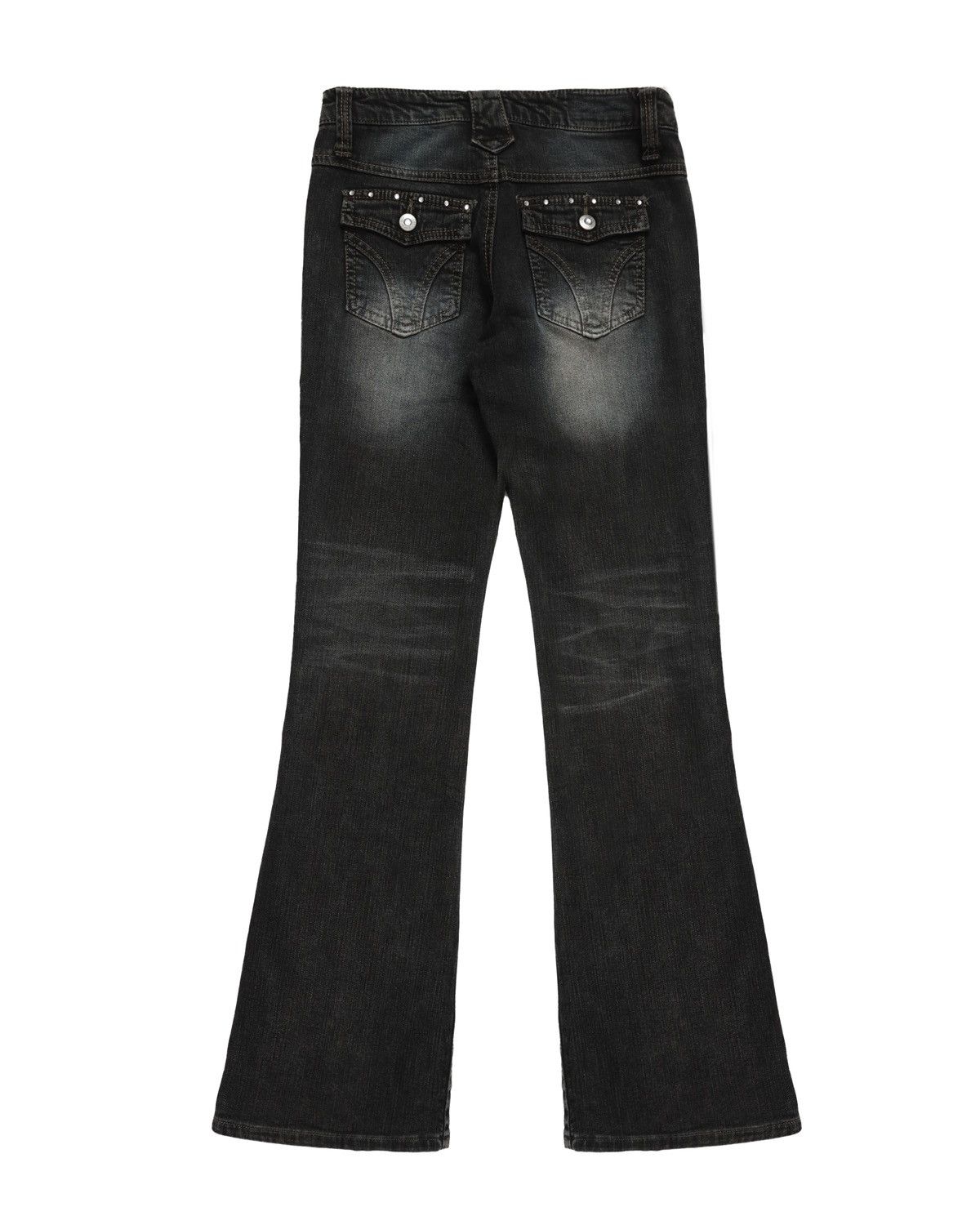 GOSTAR DE FUGA × Japanese Brand × Tornado Mart JOUER AUX EXCHECS lace up flare jeans Size US 26 / EU 42 - 4 Thumbnail