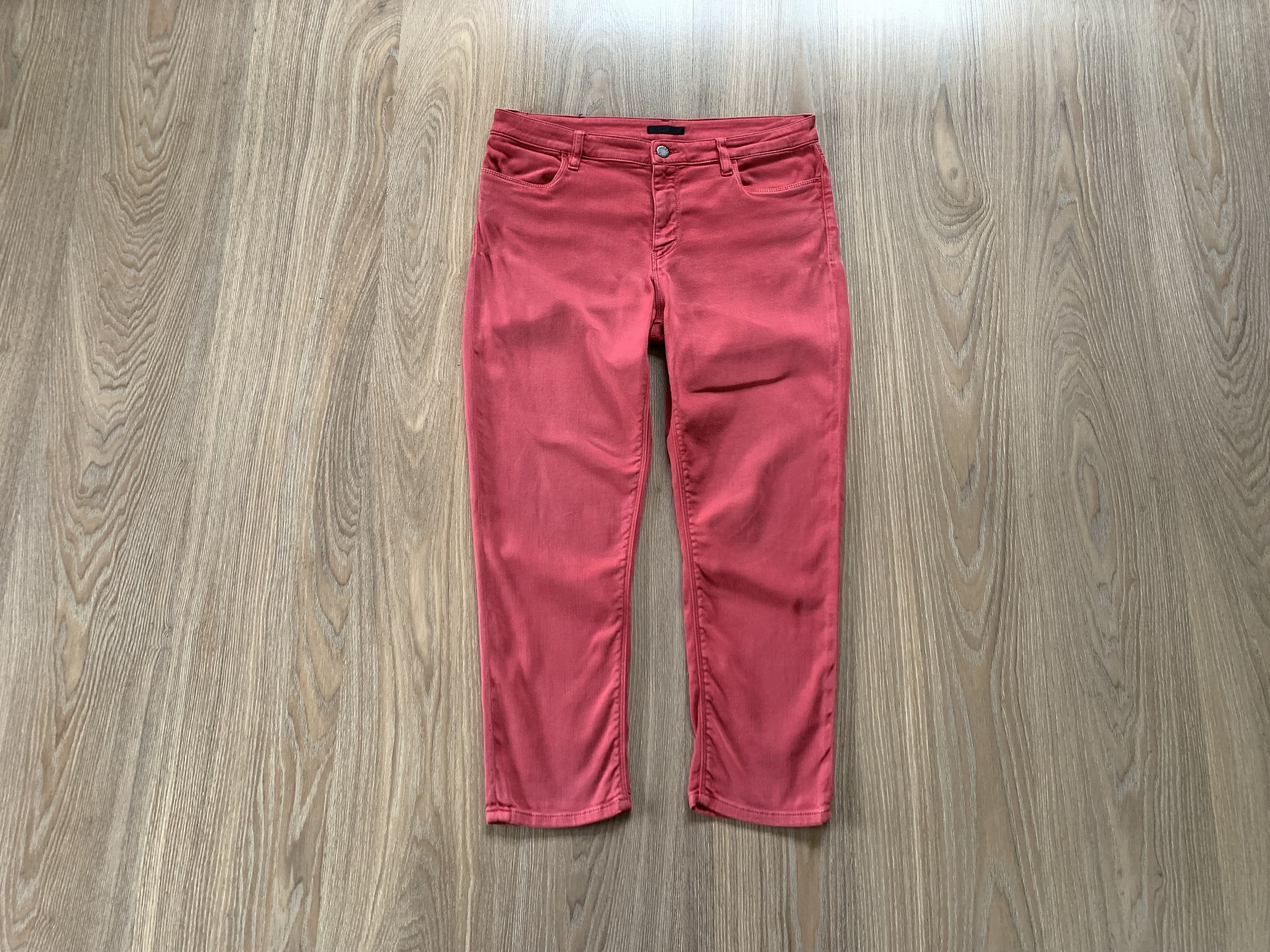 Prada Milano Womens Vintage Red Skinny Jeans