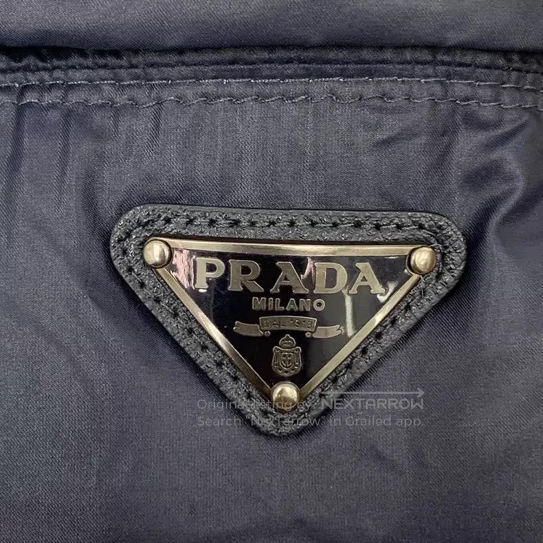 Prada Prada Dark blue triangle stand-up collar zipper long-sleev Size XS / US 0-2 / IT 36-38 - 5 Thumbnail