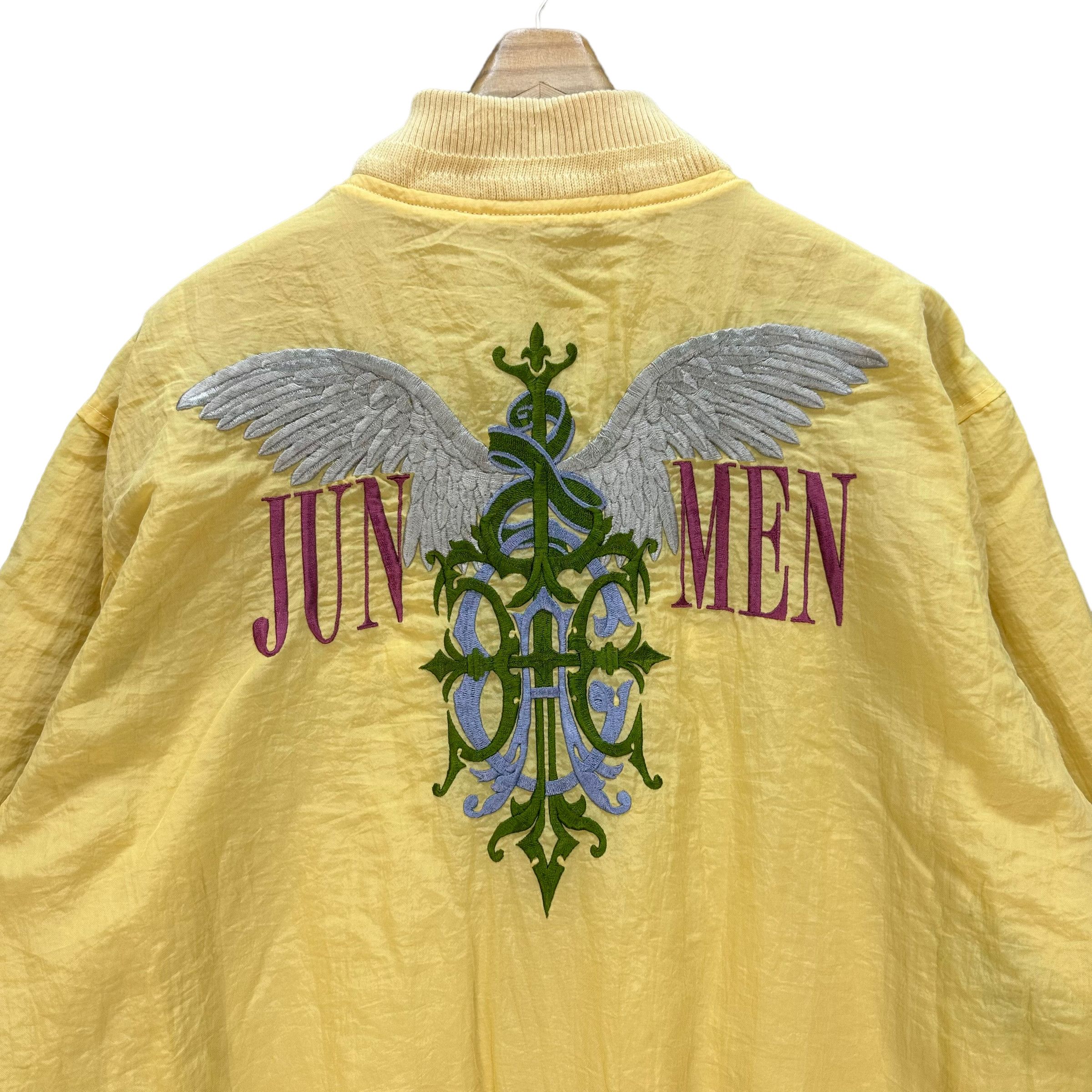 JUN MEN RARE🔥 JUN MEN EMBROIDERY LOGO REVERSIBLE JACKET #8276-220 Size US XL / EU 56 / 4 - 2 Thumbnail