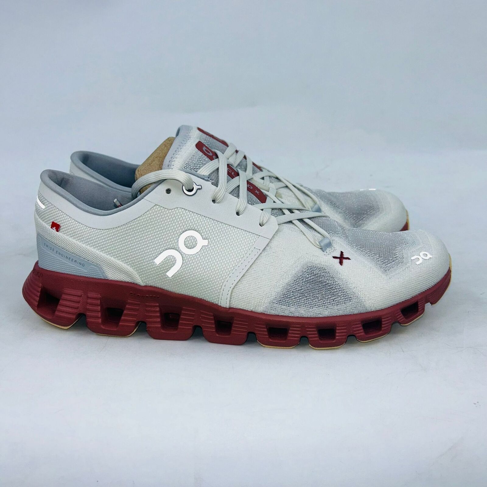 ON RUNNING CLOUDX3 WOMENS ICE/AUBURN RUNNING SHOES SIZE
