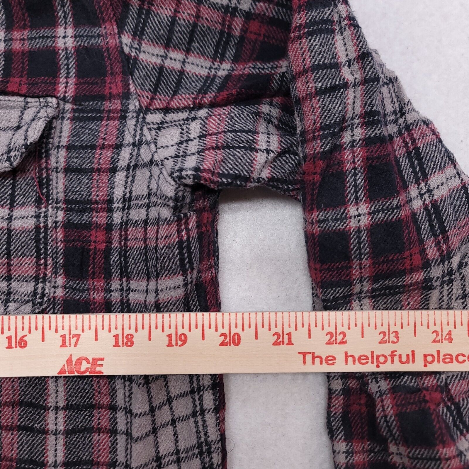 PD&C PD & C Tartan Flannel Shirt Adult Men Size Large L Black Red Size US L / EU 52-54 / 3 - 8 Thumbnail
