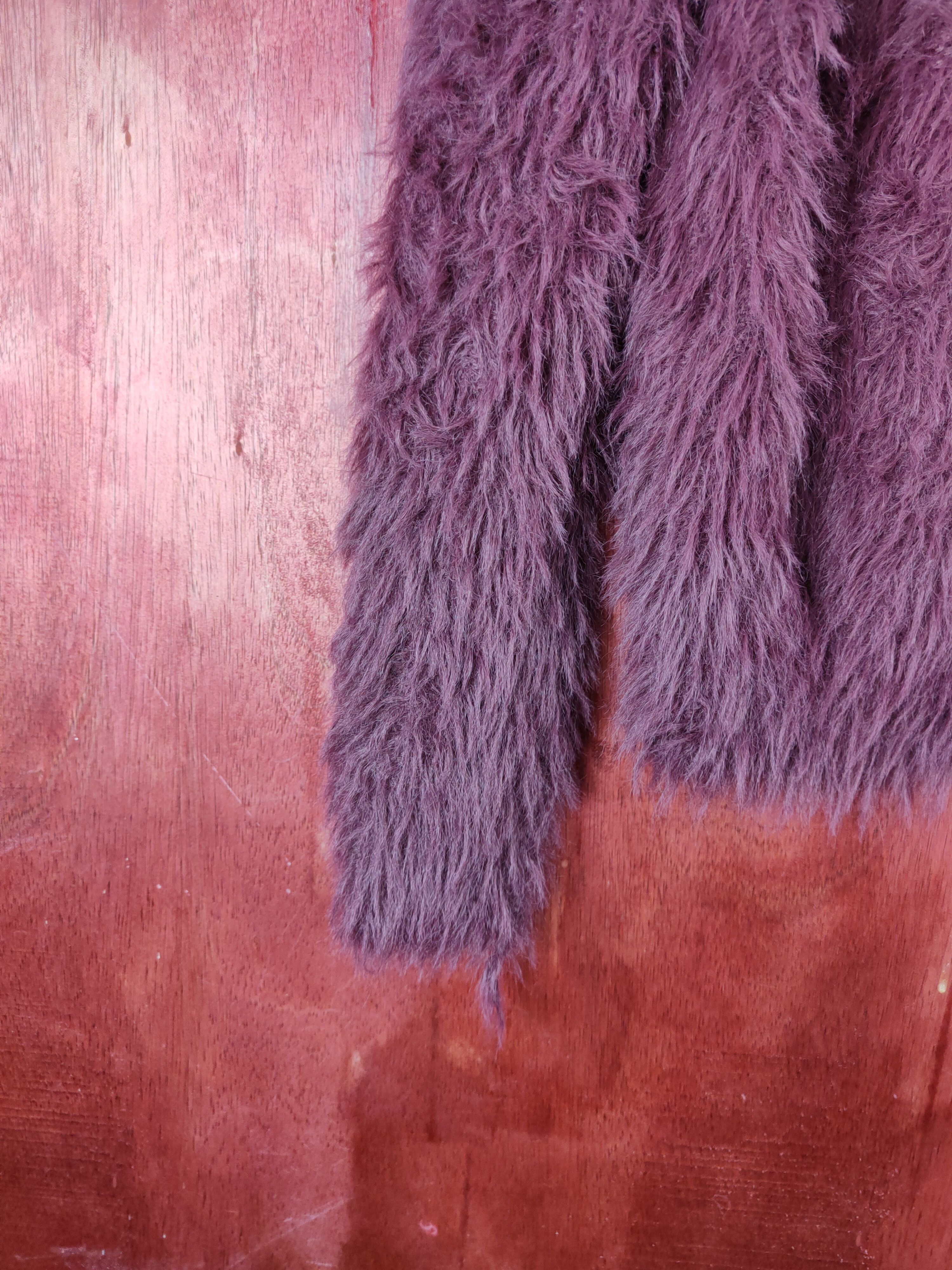 Japanese Brand × Vintage Artists Design 💥 KBF Dark Purple Fur Mohair Knitwear Size L / US 10 / IT 46 - 4 Thumbnail