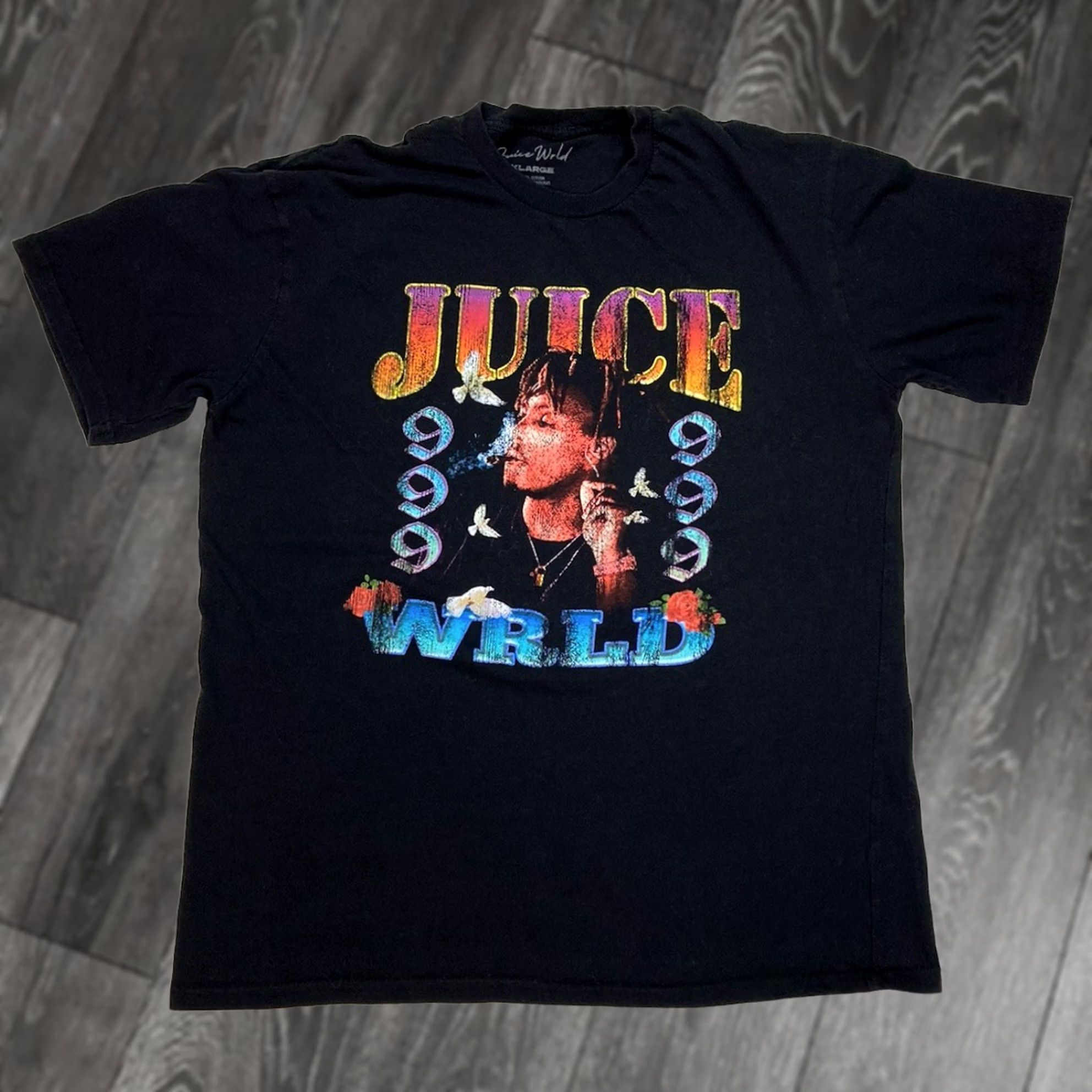 Vintage VINTAGE Juice Wrld 999 Graphic T-shirt Men XL Black Short Sleeve Music Size US XL / EU 56 / 4 - 1 Thumbnail