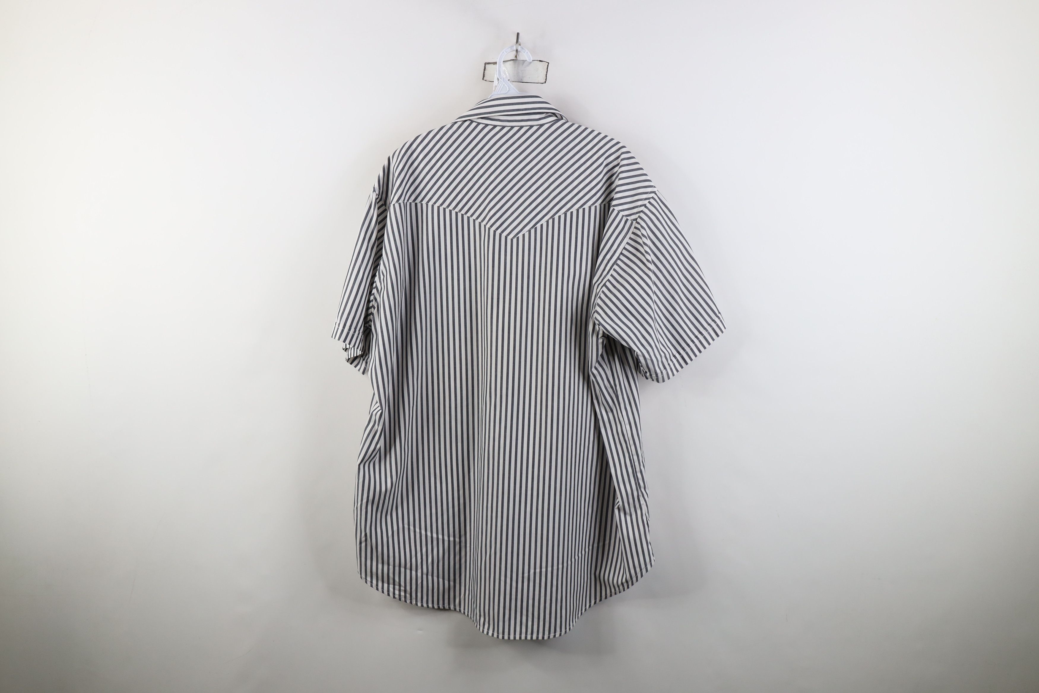 Vintage Vintage 90s Rockabilly Cowboy Striped Snap Button Shirt Size US XL / EU 56 / 4 - 10 Thumbnail